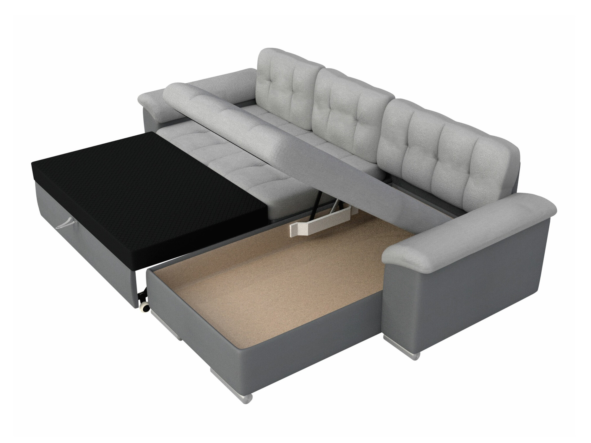 Hjørnesofa Comfivo Mica II (Fragola 90)