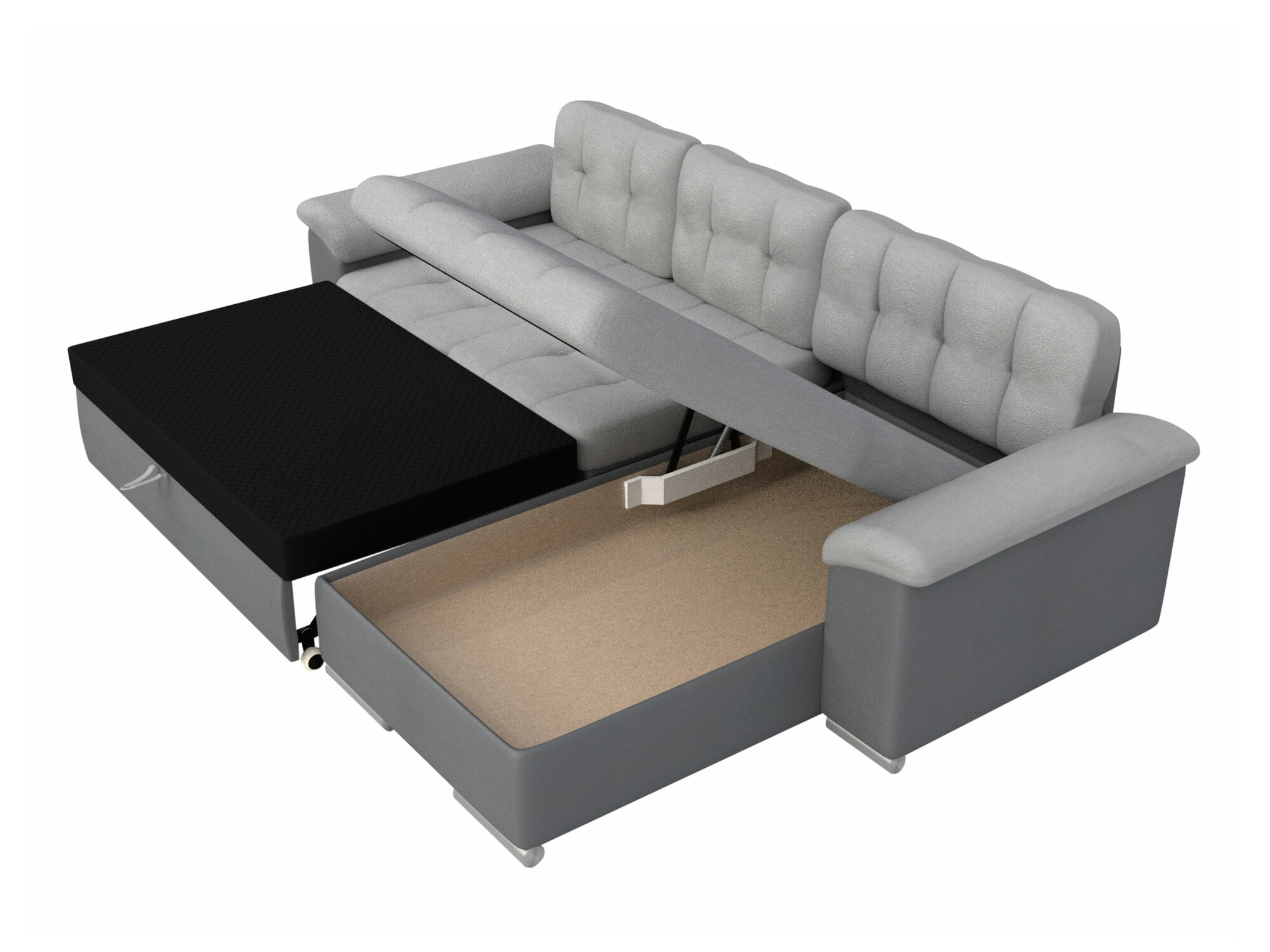 Hjørnesofa Comfivo Mica II (Fragola 90)