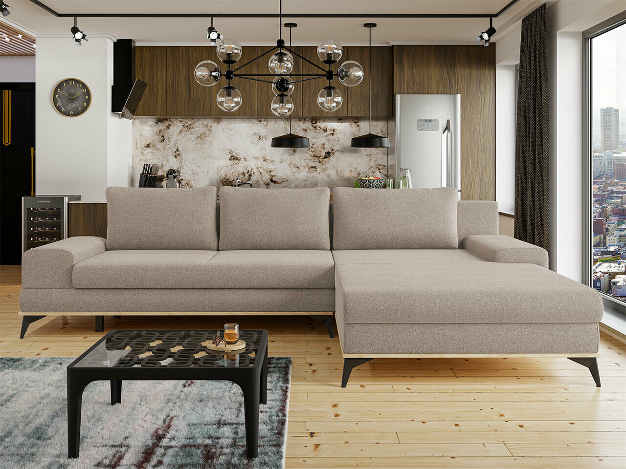 Hjørnesofa Lincoln 136 (Soro 13)