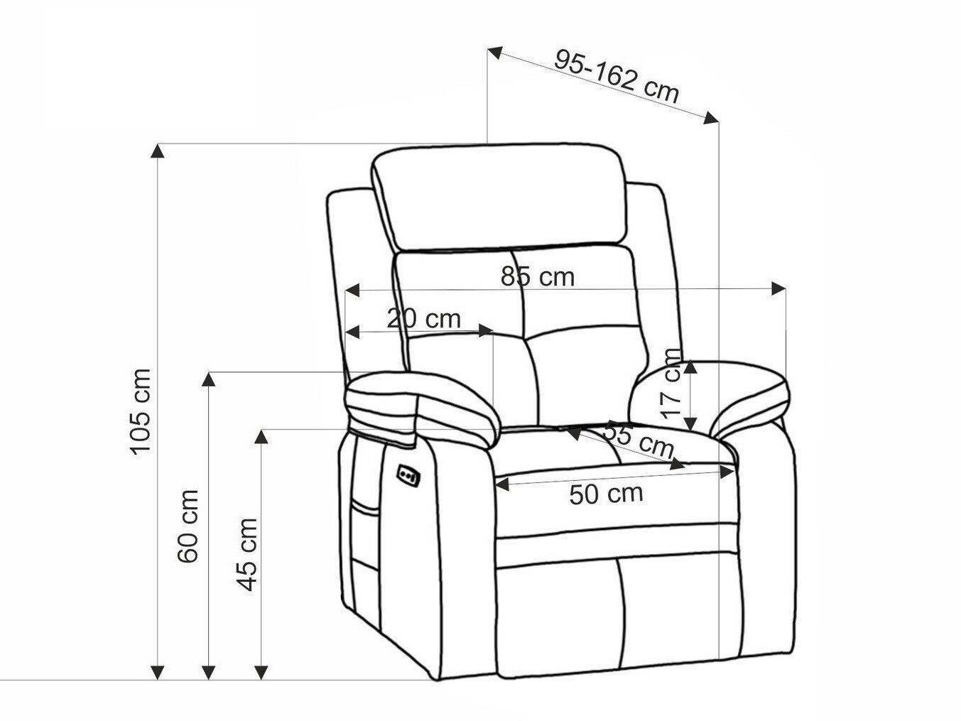 Hvilestol Houston 1781 (Grå)