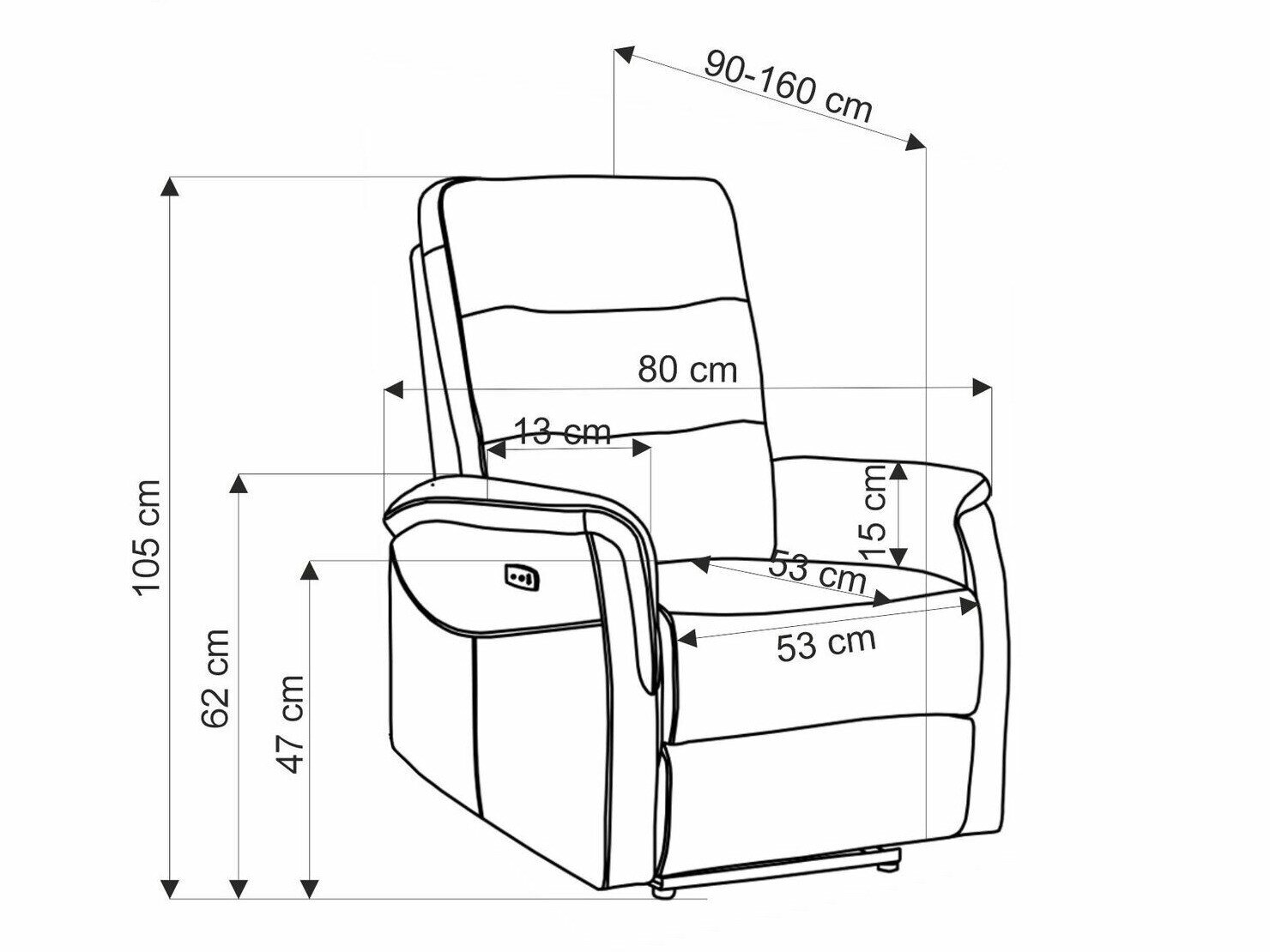 Hvilestol Houston 1782 (Beige)