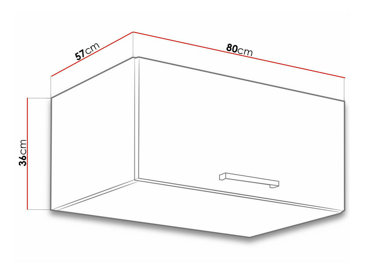 Modulvægskab Wood Dark 132