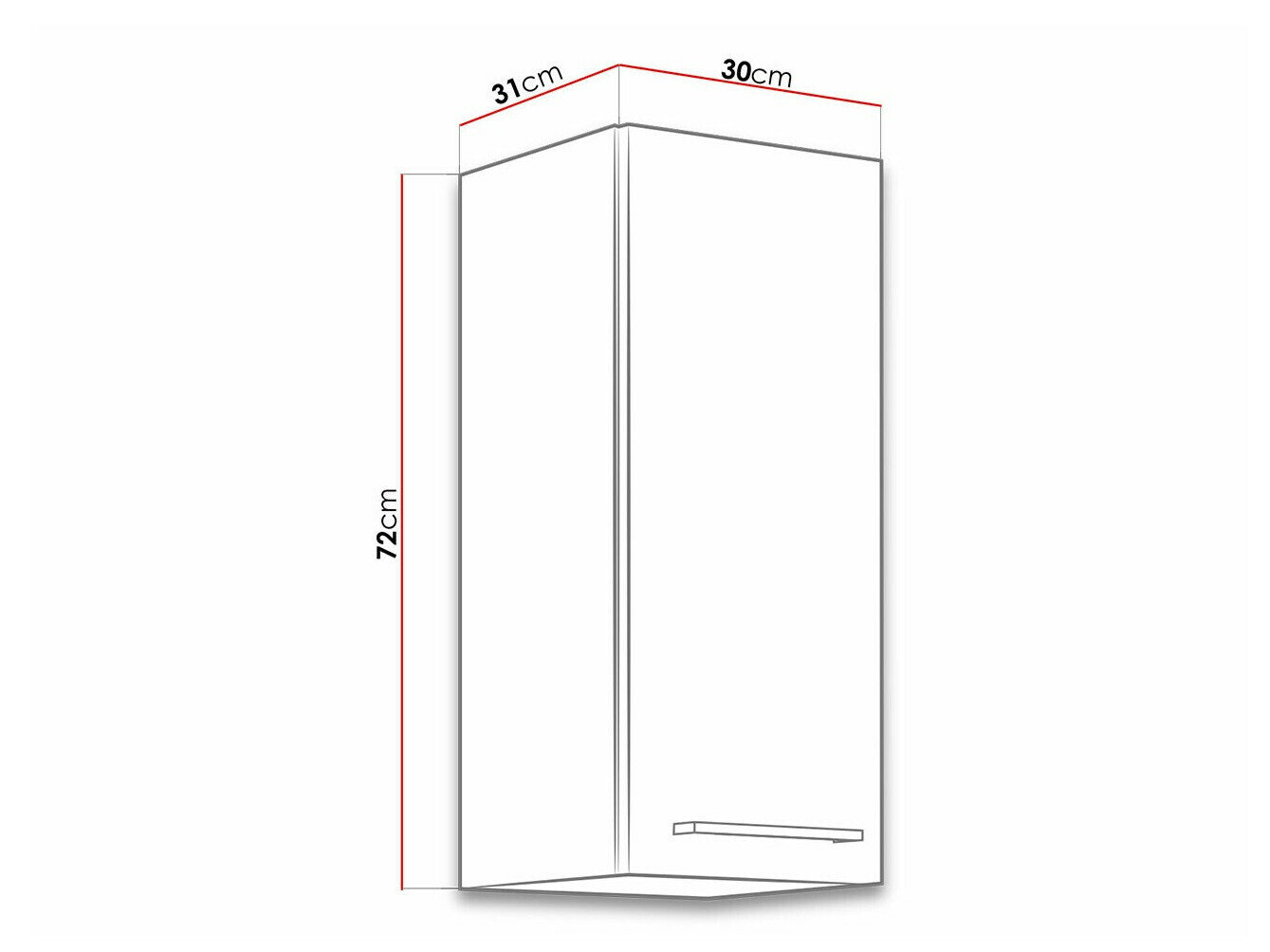 Modulvægskab Wood Dark 134
