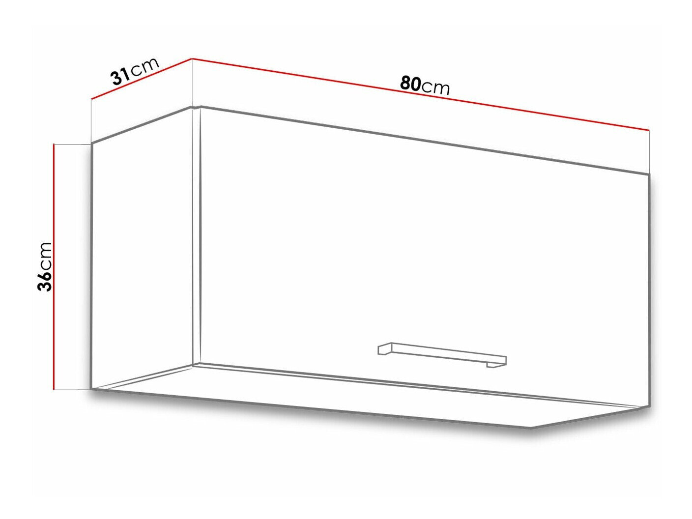 Modulvægskab Wood Dark 136