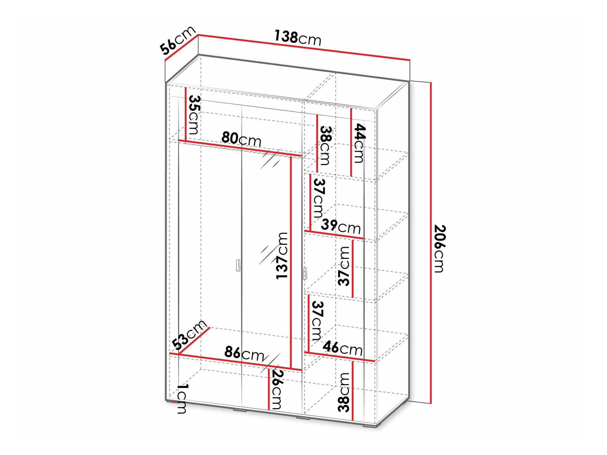 Garderobeskab Mormavu 101 (Kashmir)