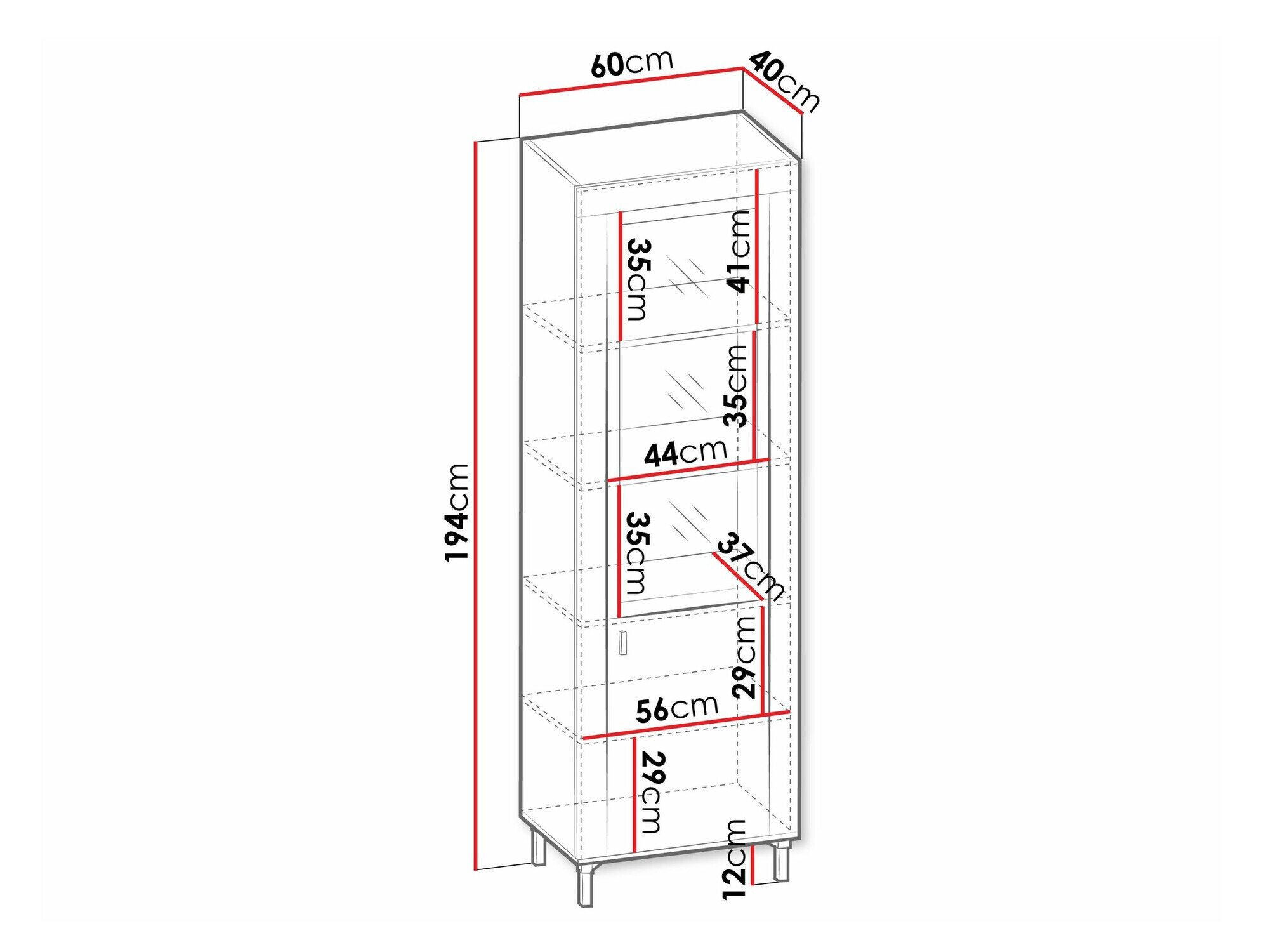 Reol Mormavu 104 (Mat hvid)