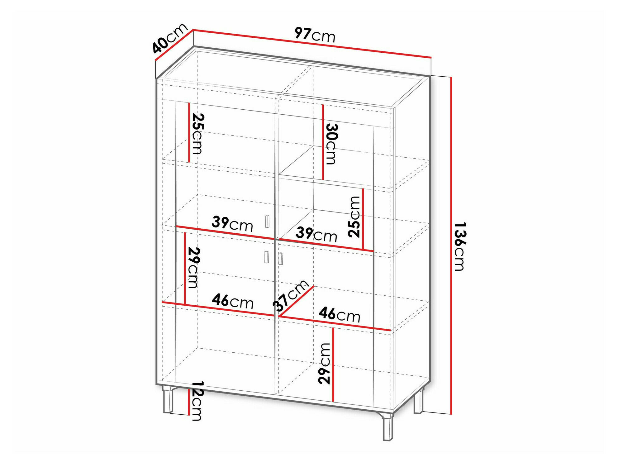 Reol Mormavu 105 (Mat sort)