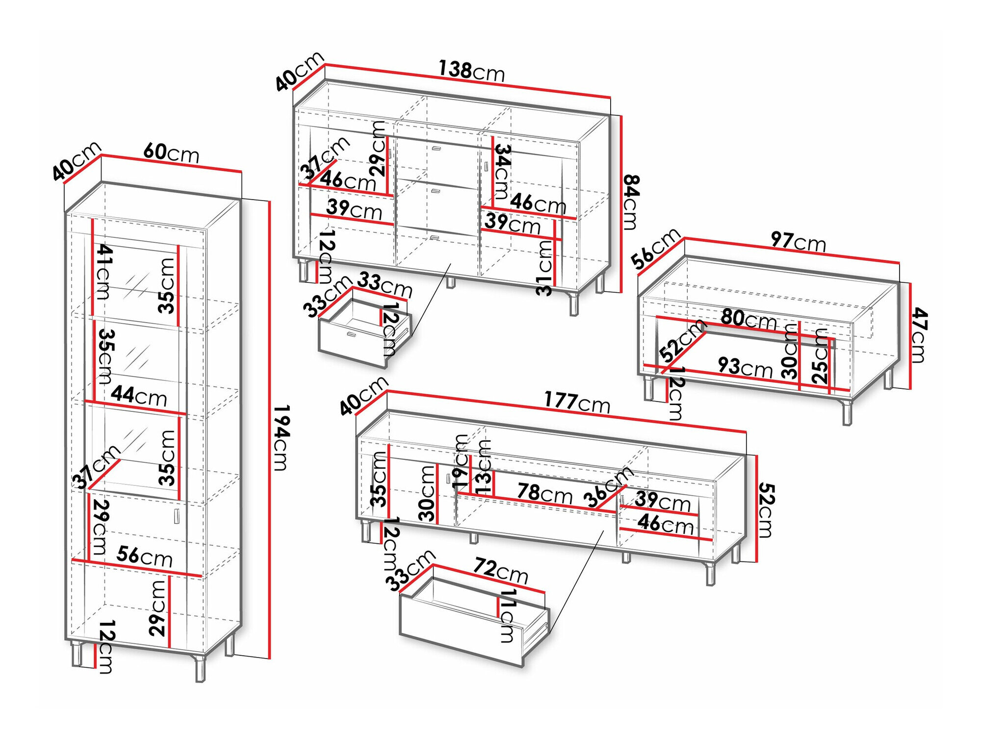 Stuemøbelsæt Mormavu 114 (Kashmir)