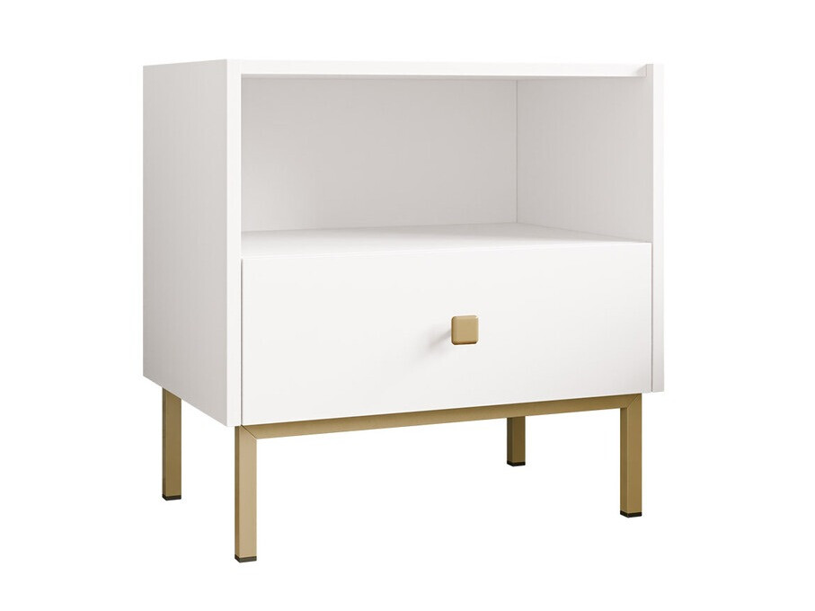Sengebord Comfivo Nunove 105 (Hvid)