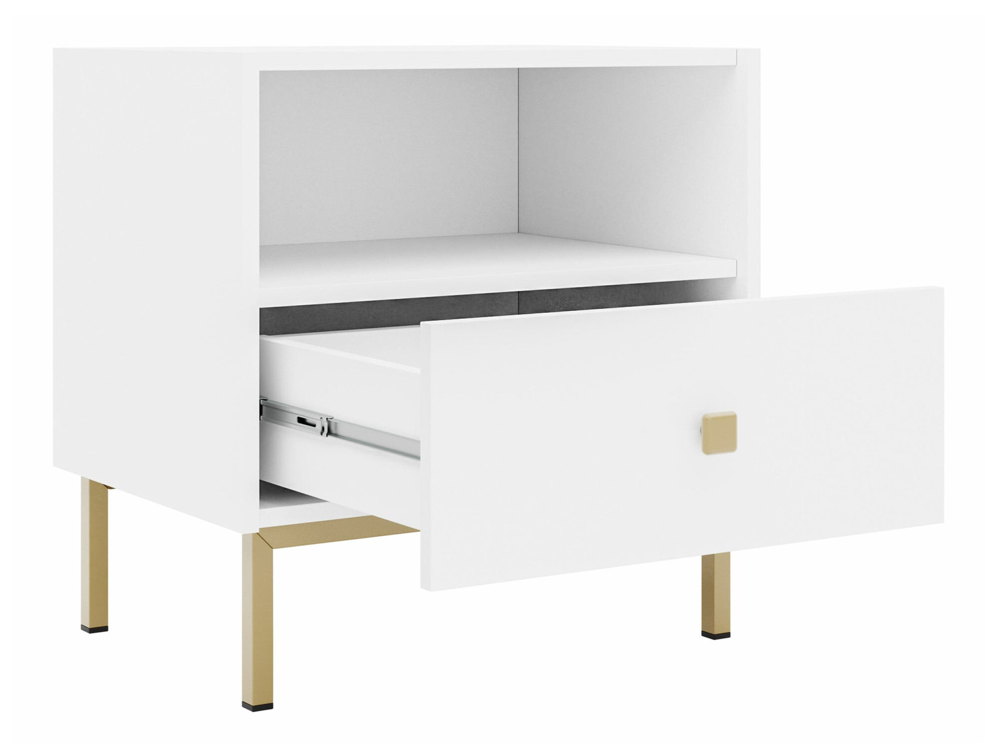 Sengebord Comfivo Nunove 105 (Hvid)