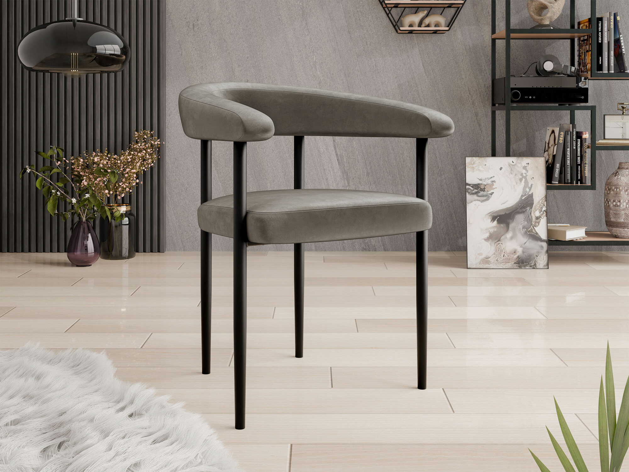 Stol Jackson 110 (Sort + Magic Velvet 2209)