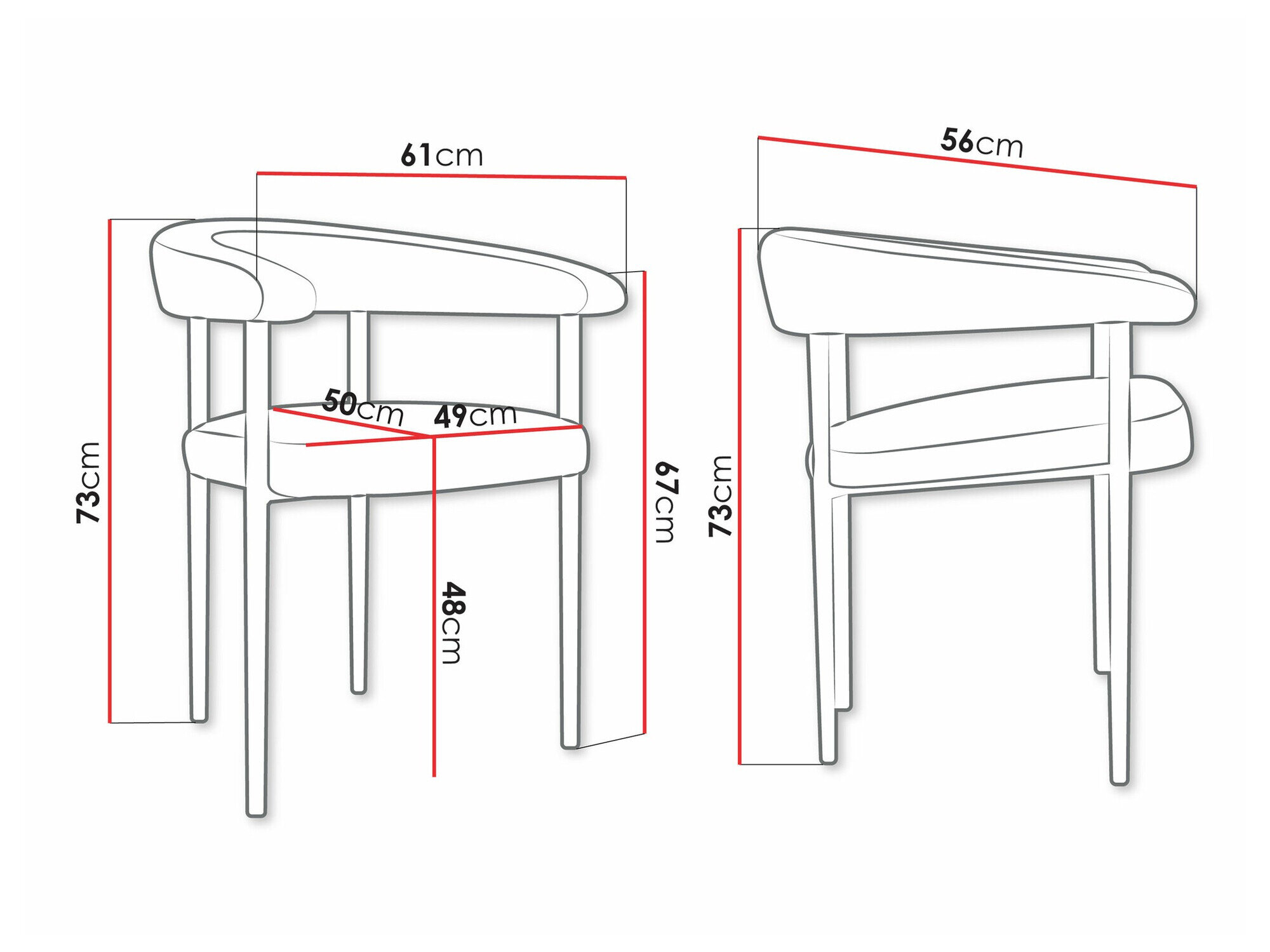 Stol Jackson 110 (Sort + Magic Velvet 2225)