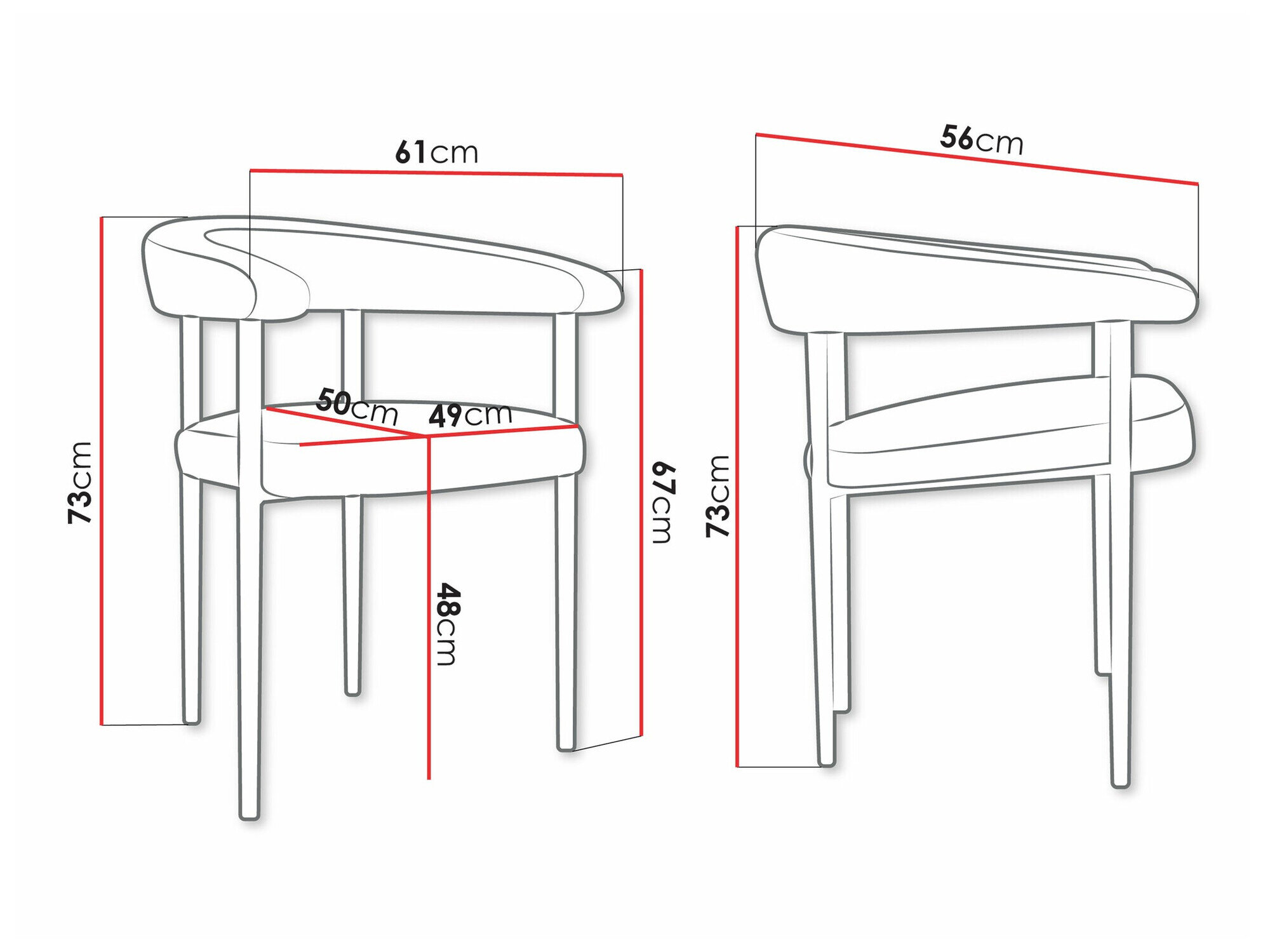 Stol Jackson 110 (Sort + Magic Velvet 2240)