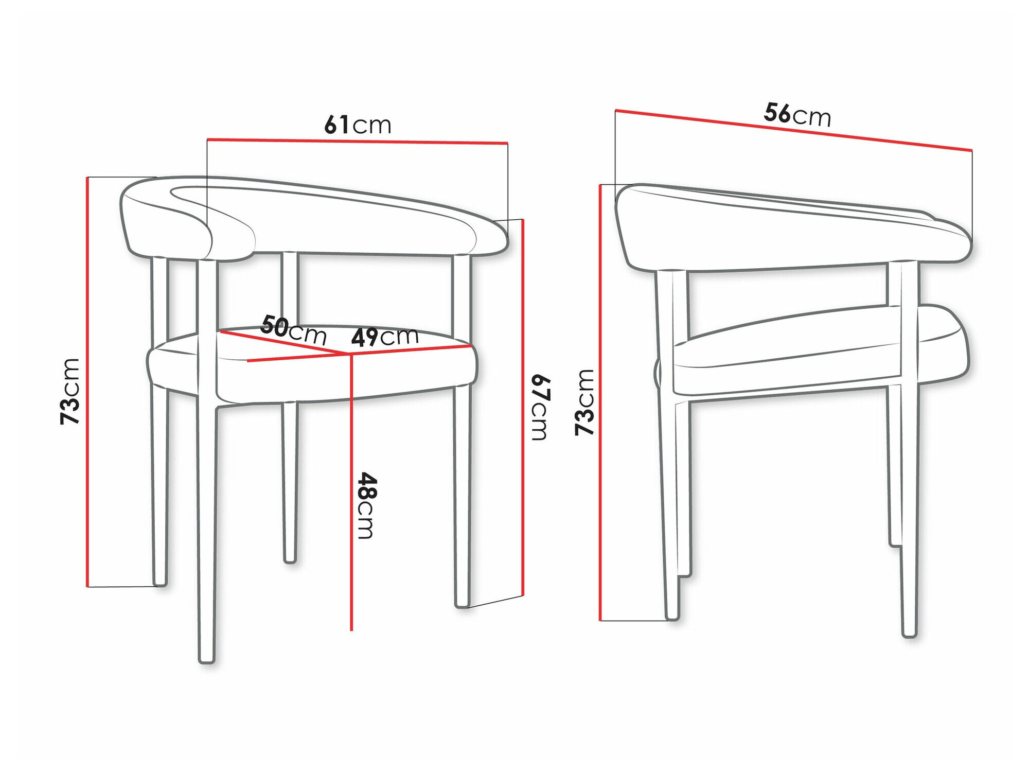 Stol Jackson 110 (Sort + Magic Velvet 2250)