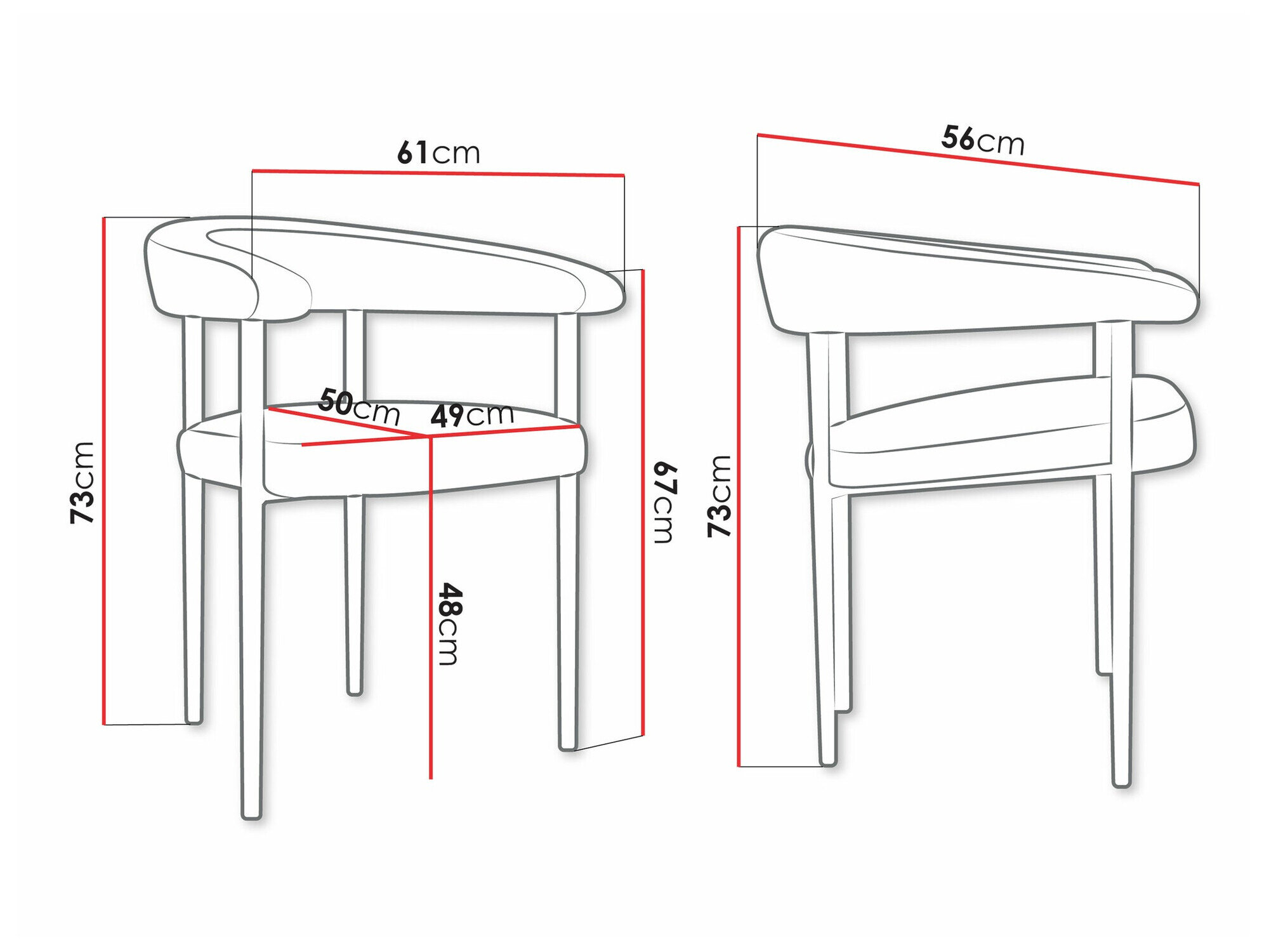 Stol Jackson 110 (Sort + Magic Velvet 2258)