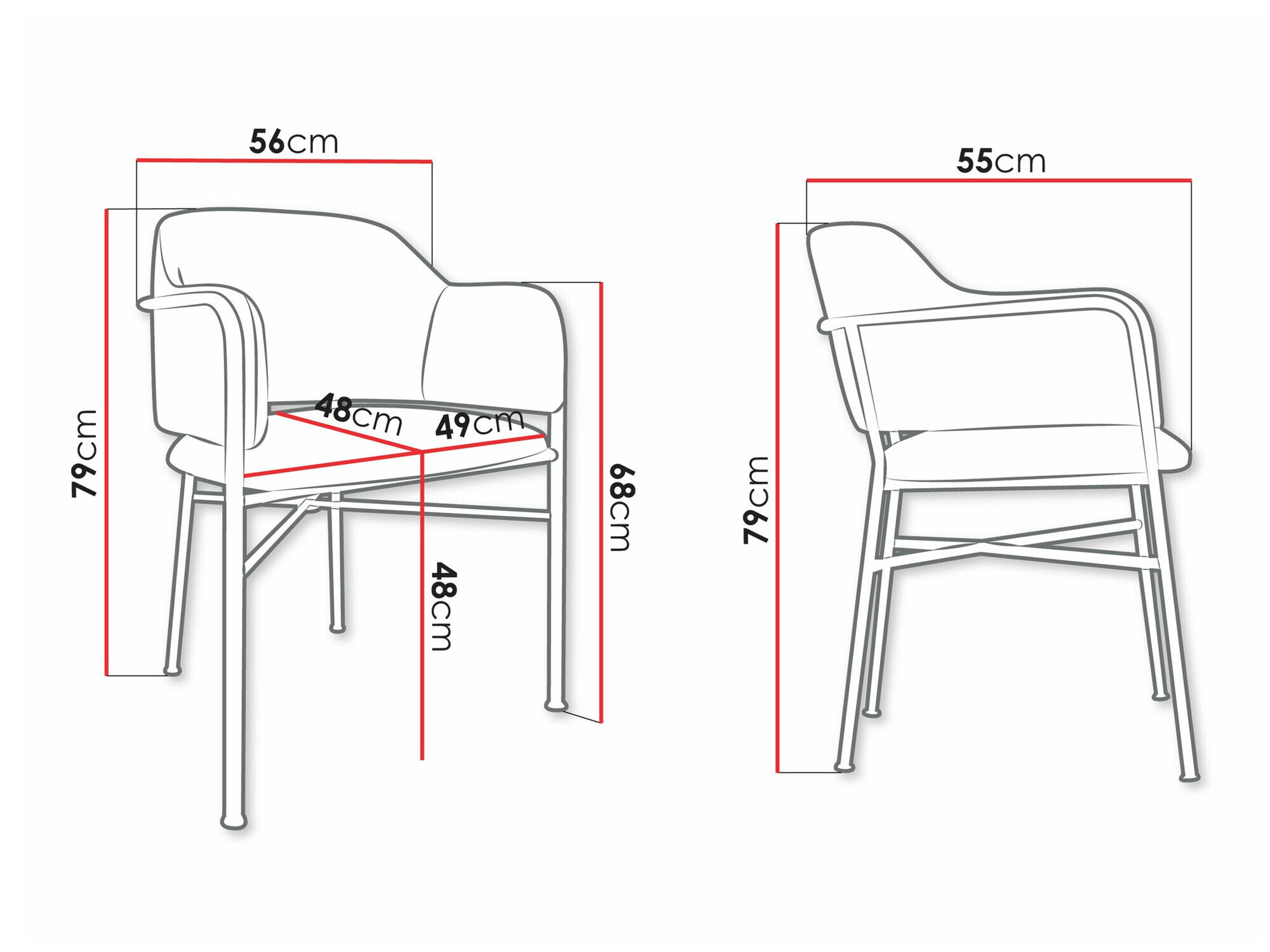 Stol Jackson 113 (Sort + Magic Velvet 2250)
