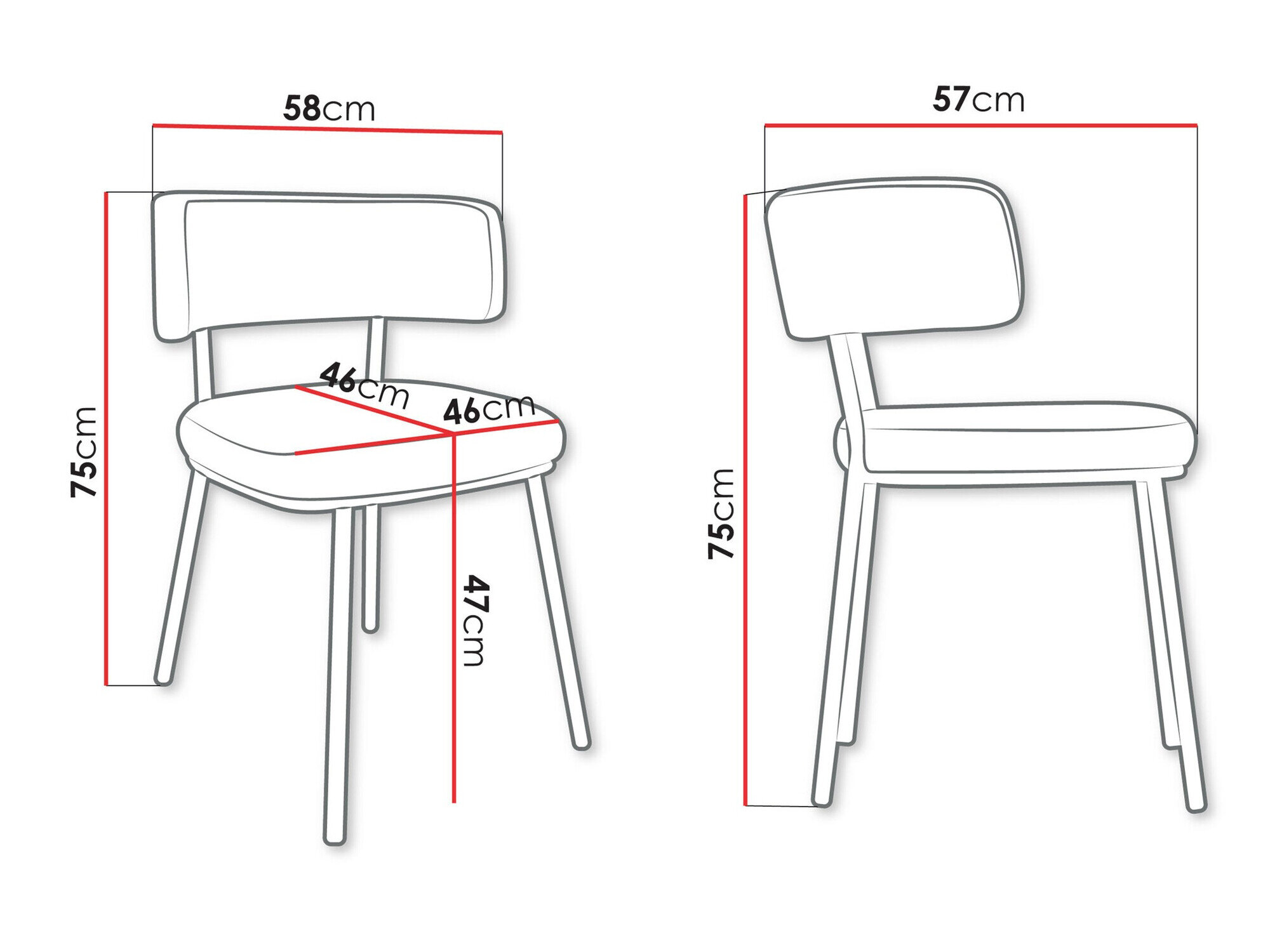 Stol Jackson 114 (Sort + Magic Velvet 2216)