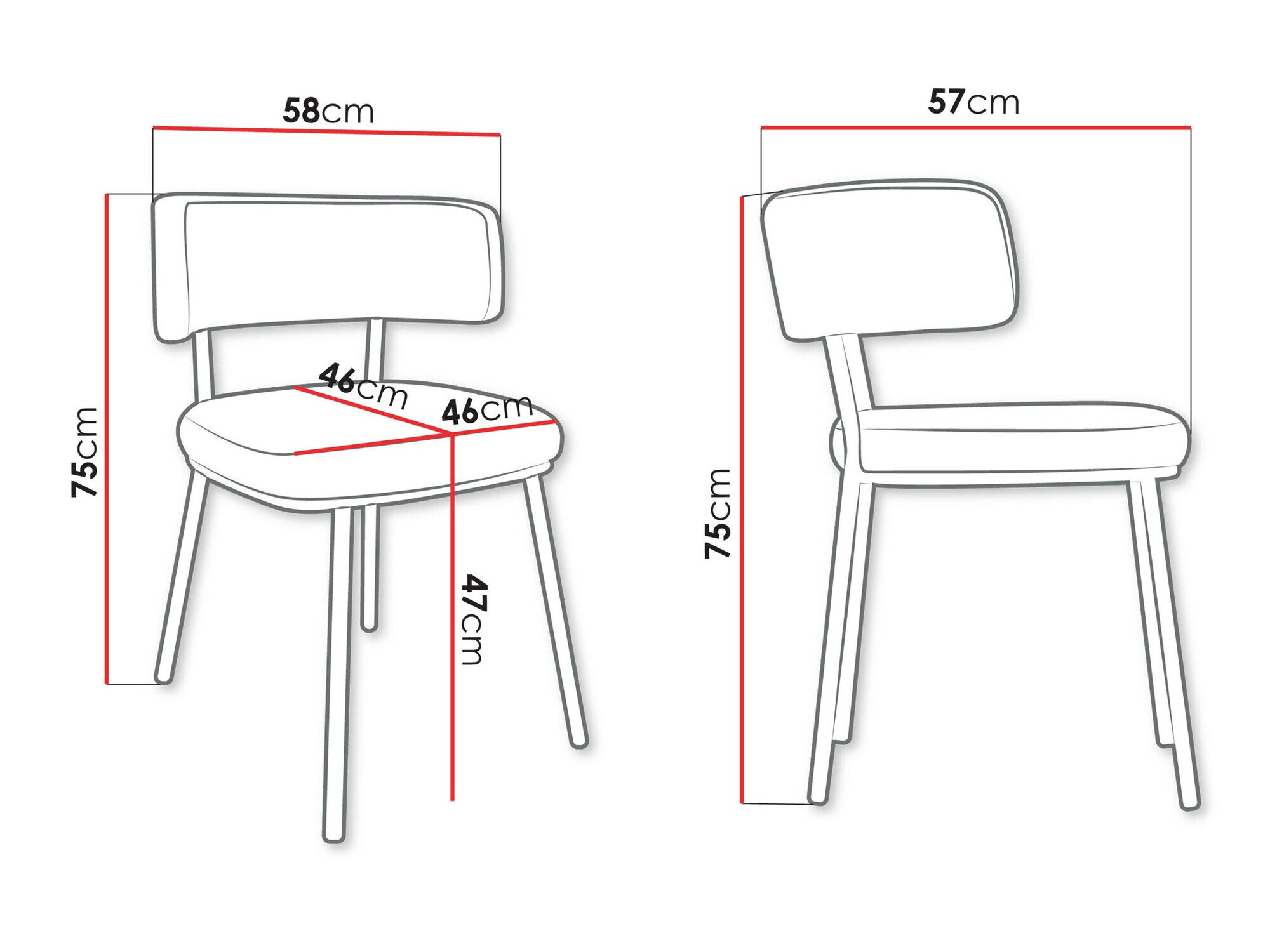 Stol Jackson 114 (Sort + Magic Velvet 2219)