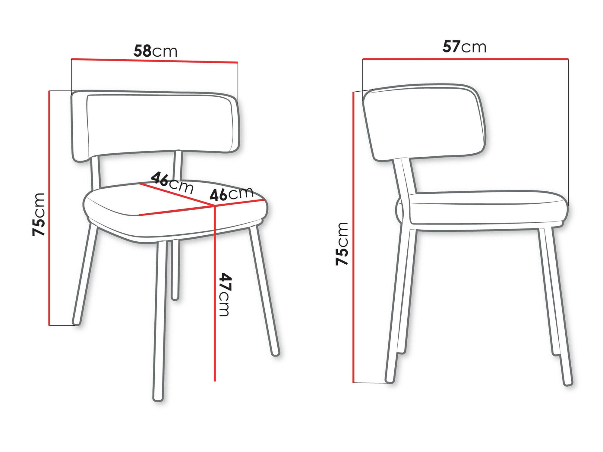Stol Jackson 114 (Sort + Magic Velvet 2225)