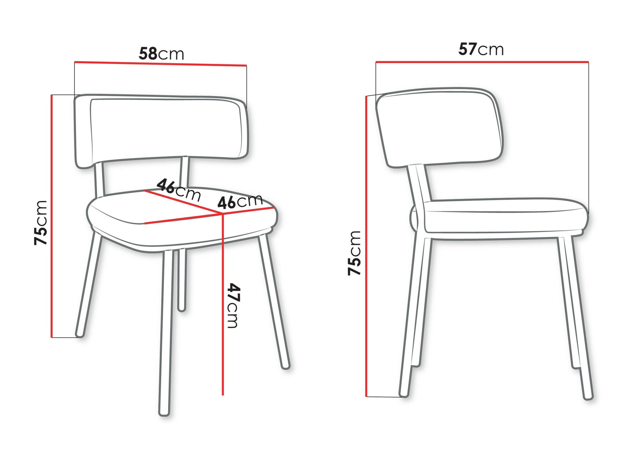 Stol Jackson 114 (Sort + Magic Velvet 2258)