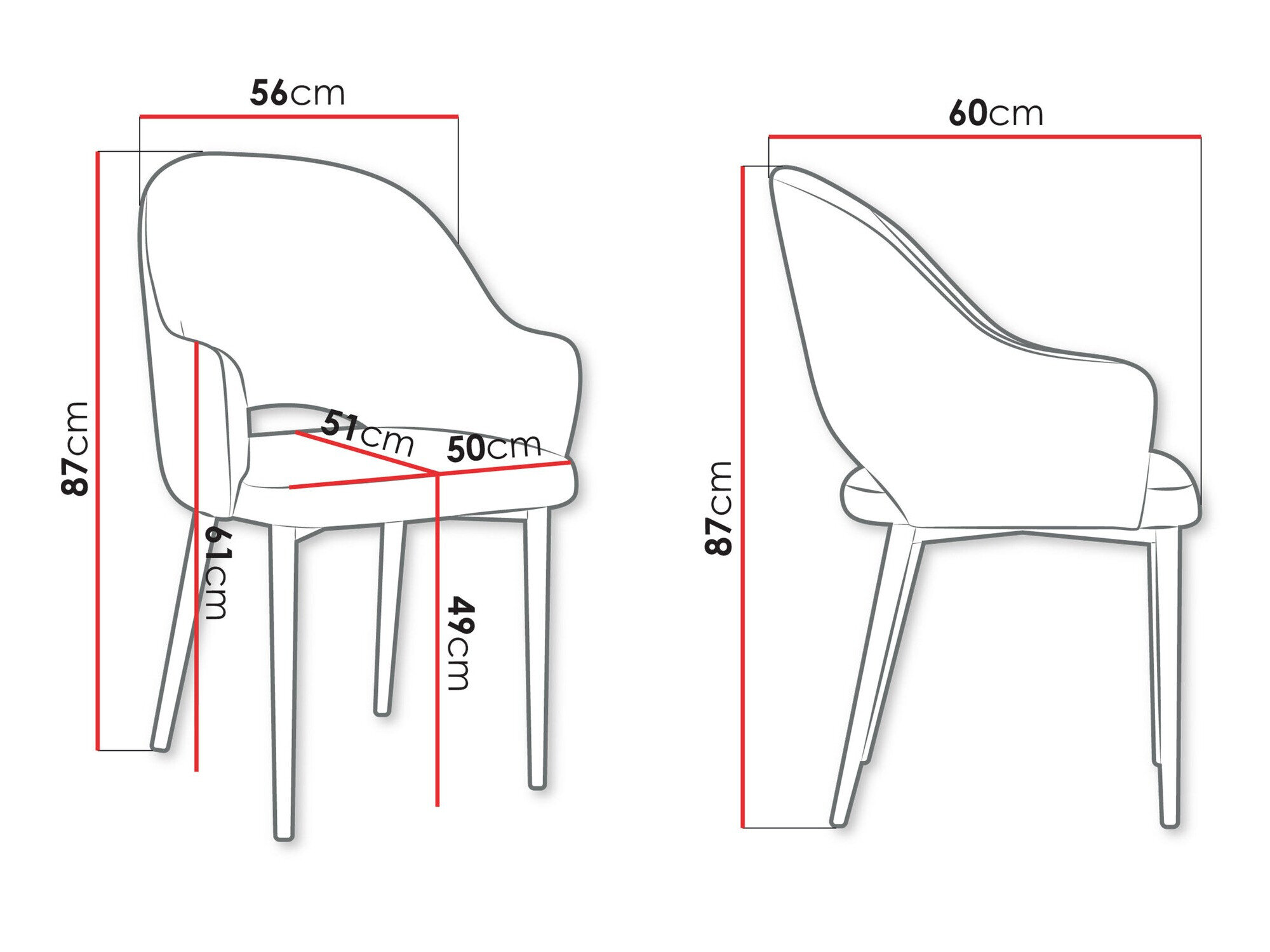 Stol Jackson 116 (Sort + Magic Velvet 2219)