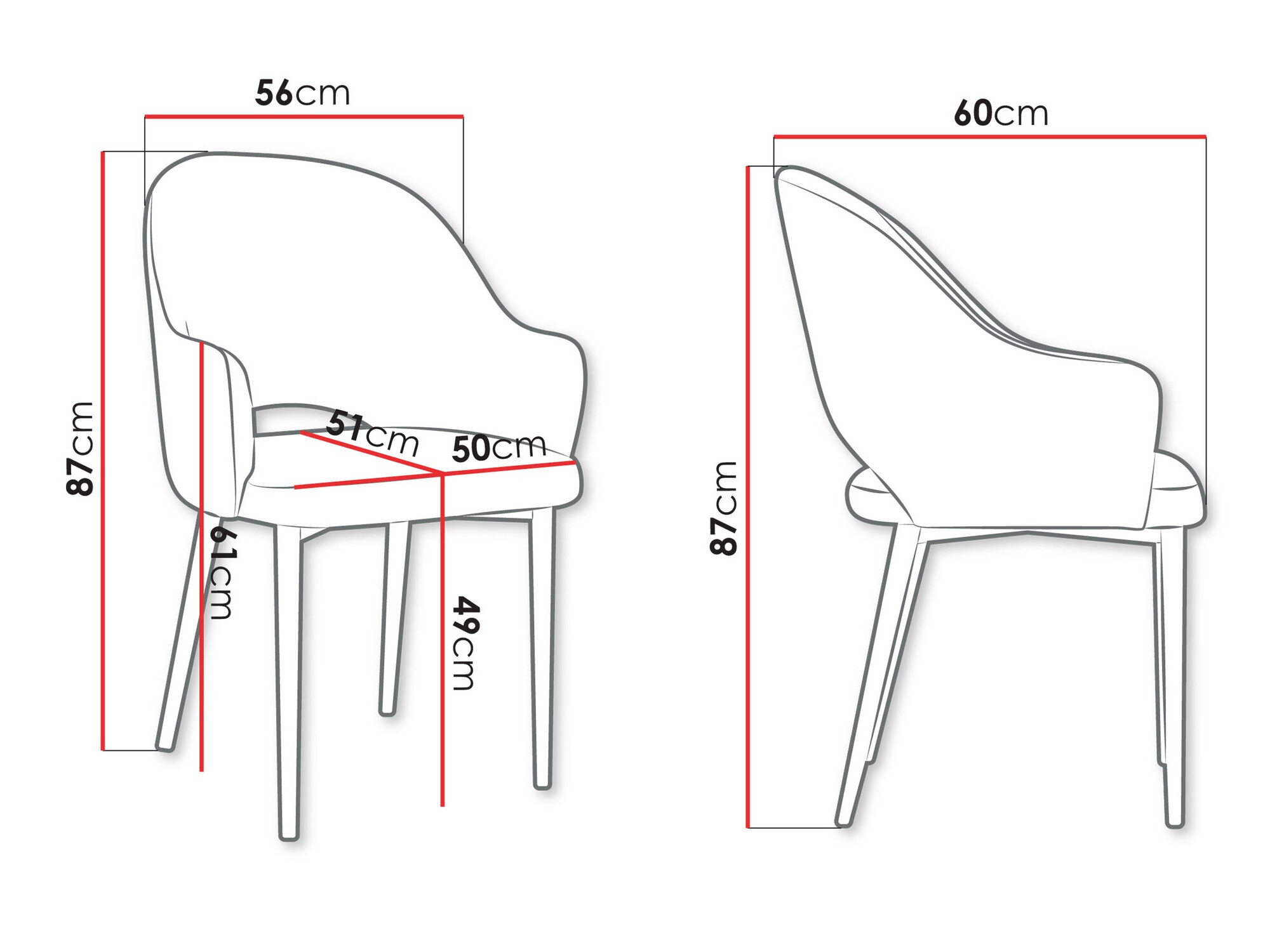 Stol Jackson 116 (Sort + Magic Velvet 2240)