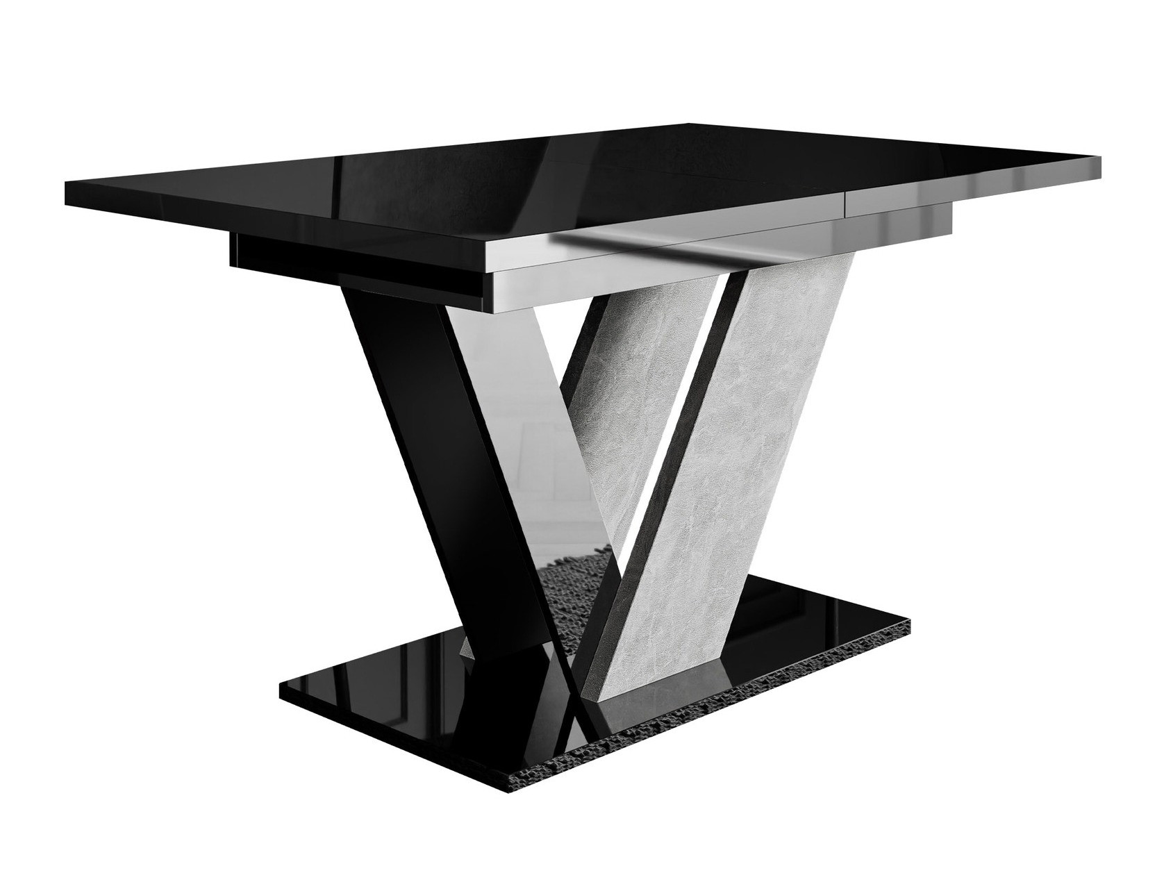 Bord Violium (Blank sort + Beton)