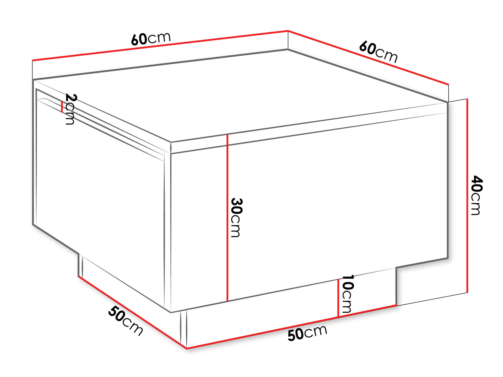 Sofabord Goodyear 133 (Sort marmor)