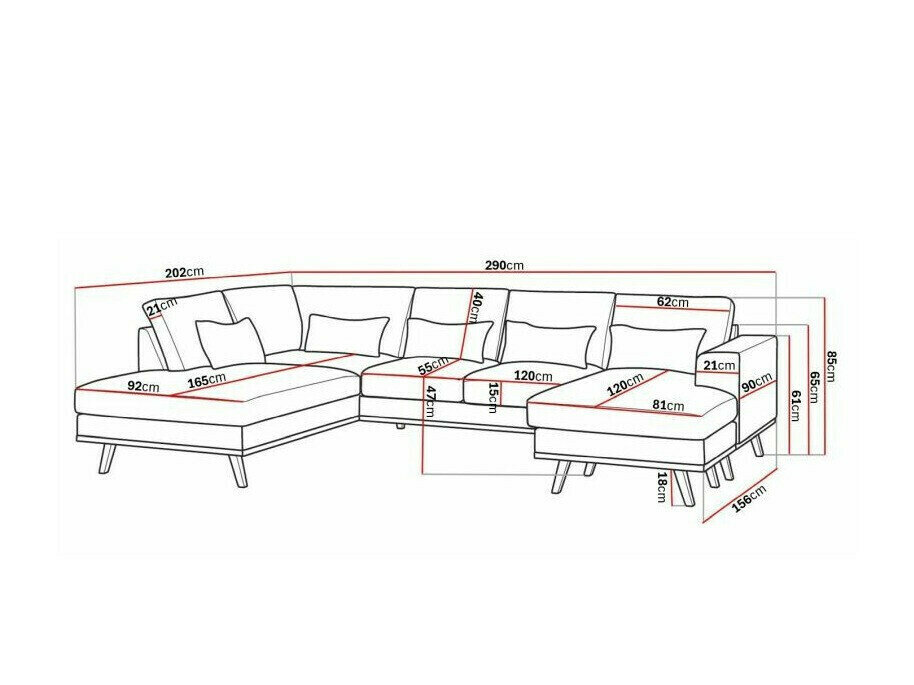 Hjørnesofa Floromo 121 (Melva 02)