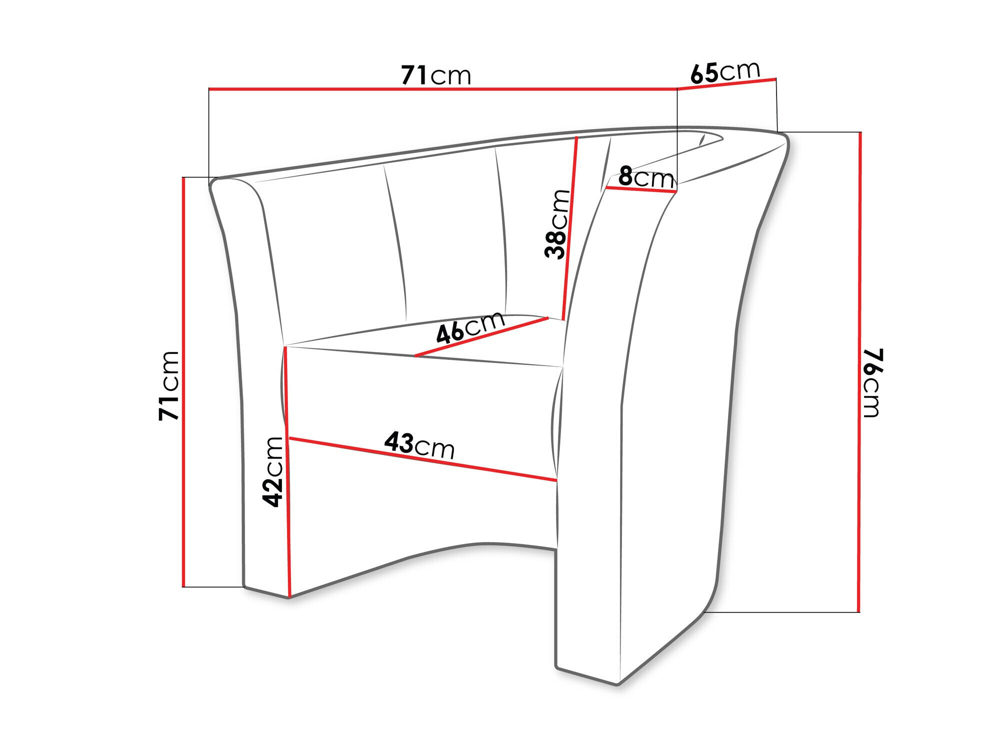 Lænestol Meriden 100 (Velo 623)