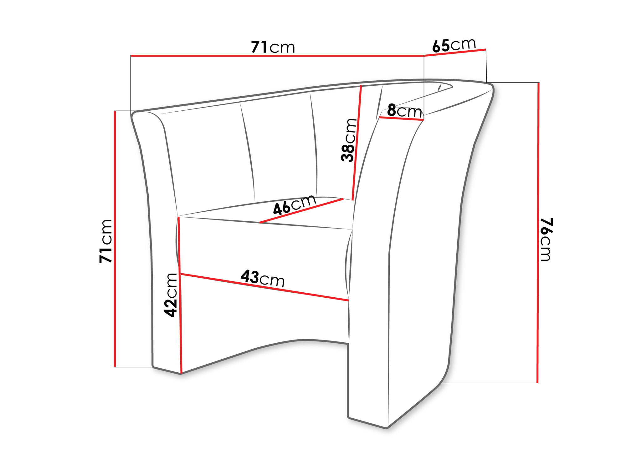 Lænestol Meriden 100 (Velo 633)