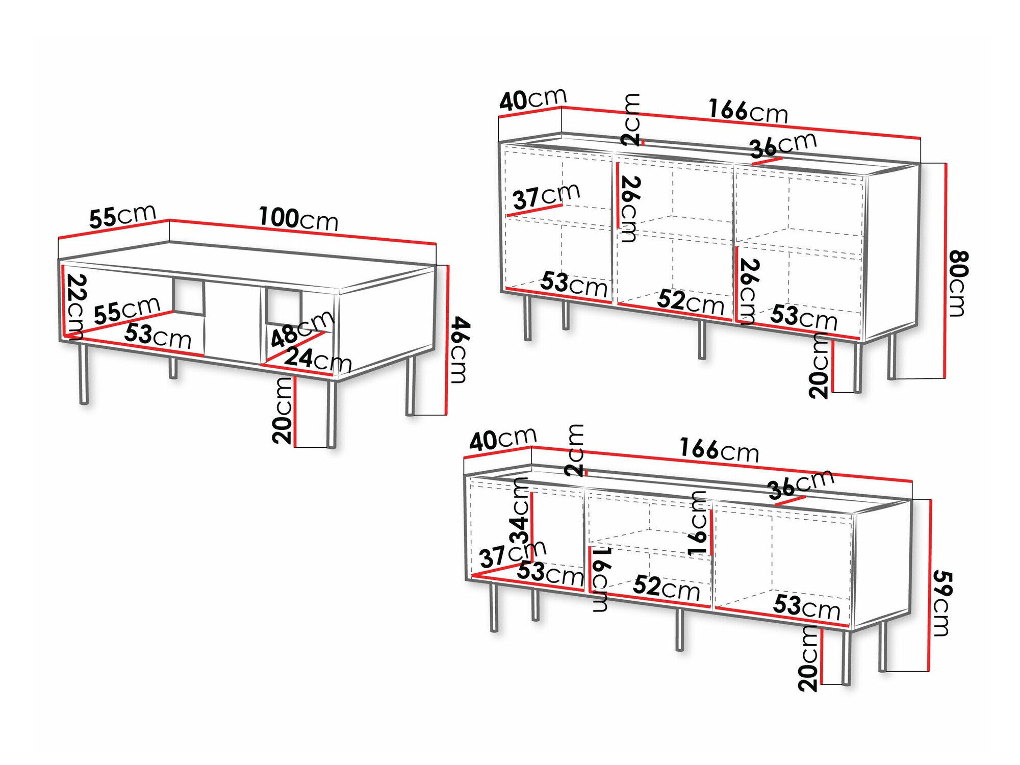 Stuemøbelsæt Mortali 108 (Kashmir)