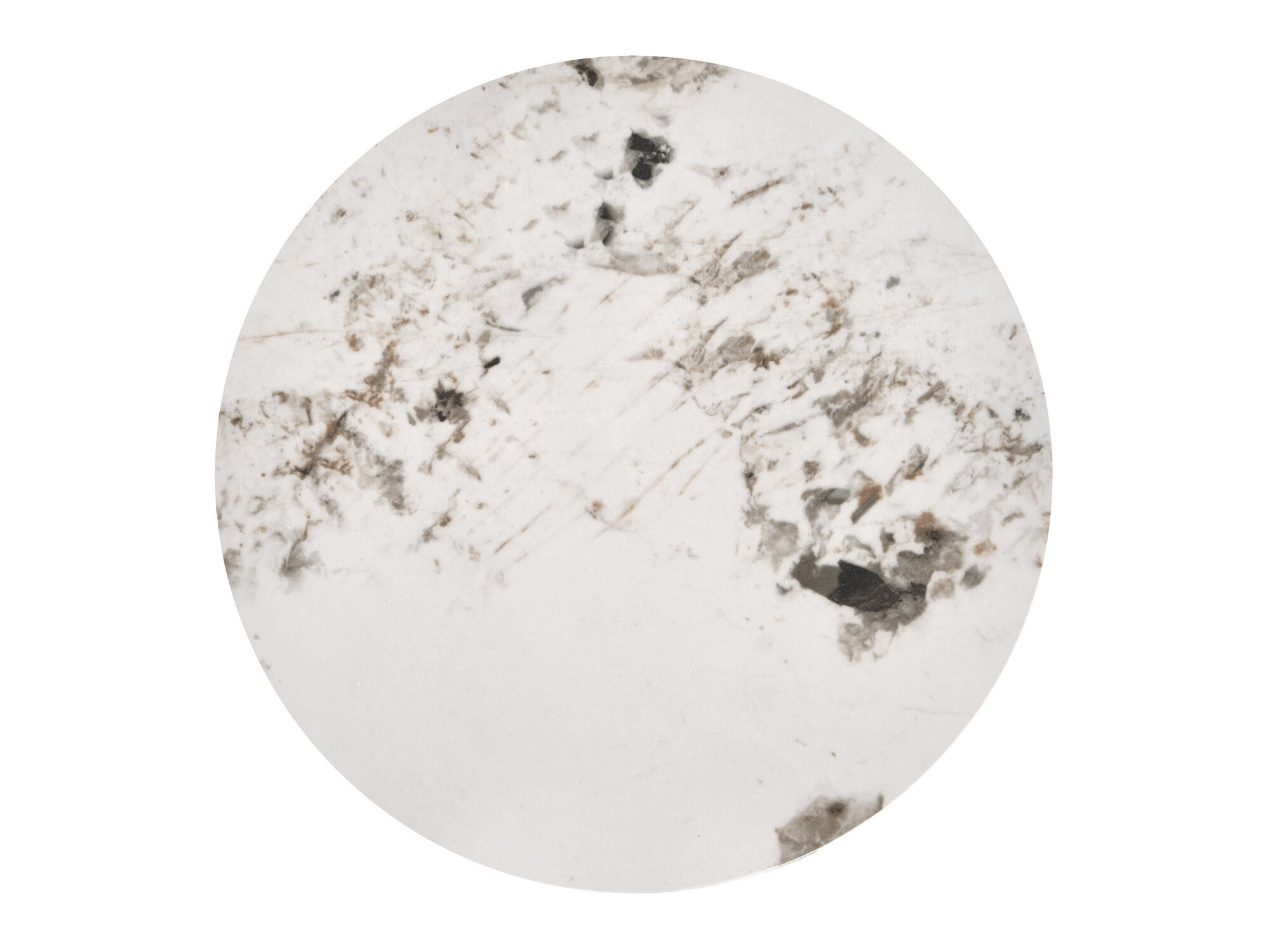 Sidebord Houston 1807 (Hvid + Hvid marmor)