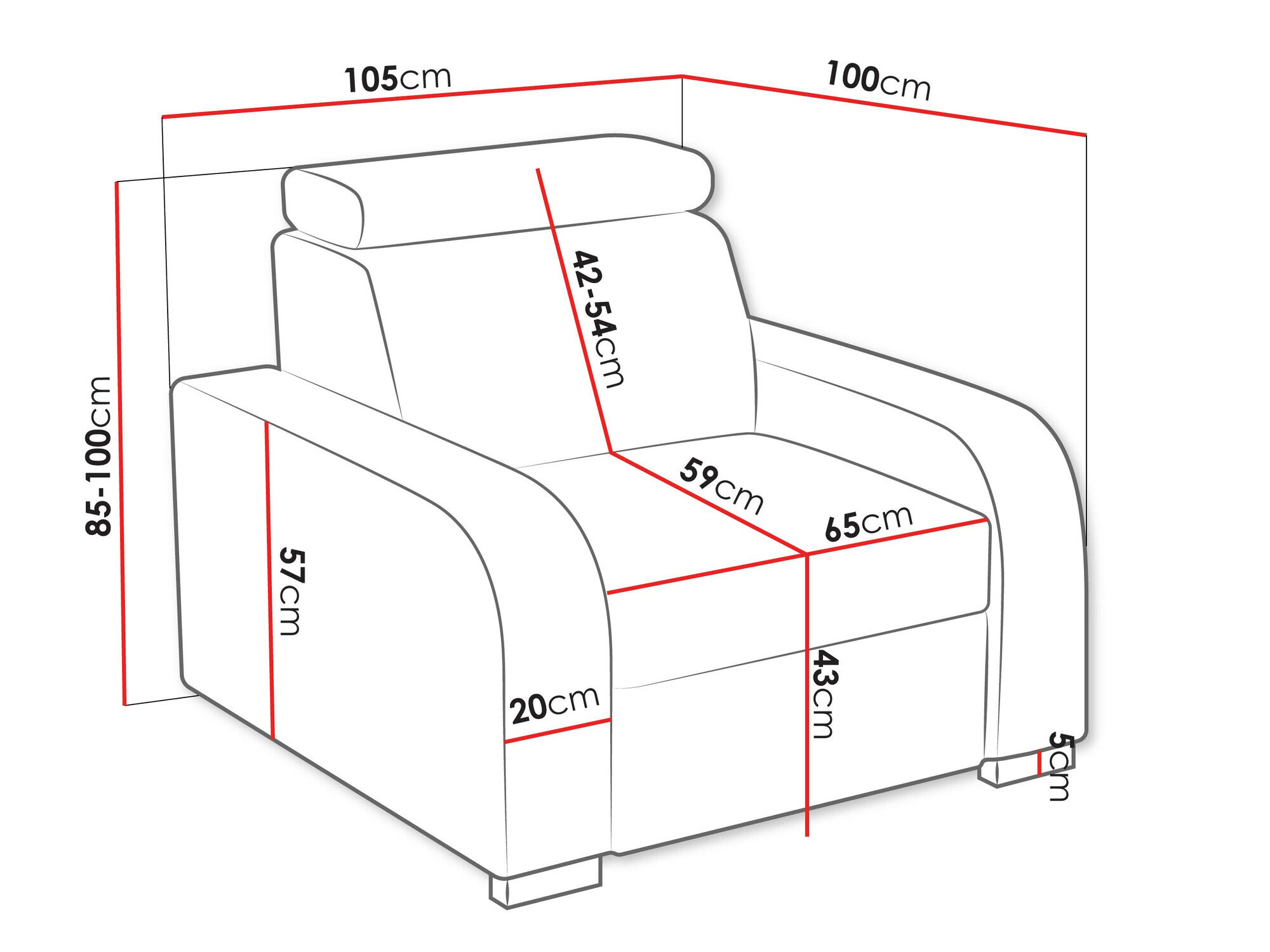 Lænestol Etrcala 104 (Crown 17)