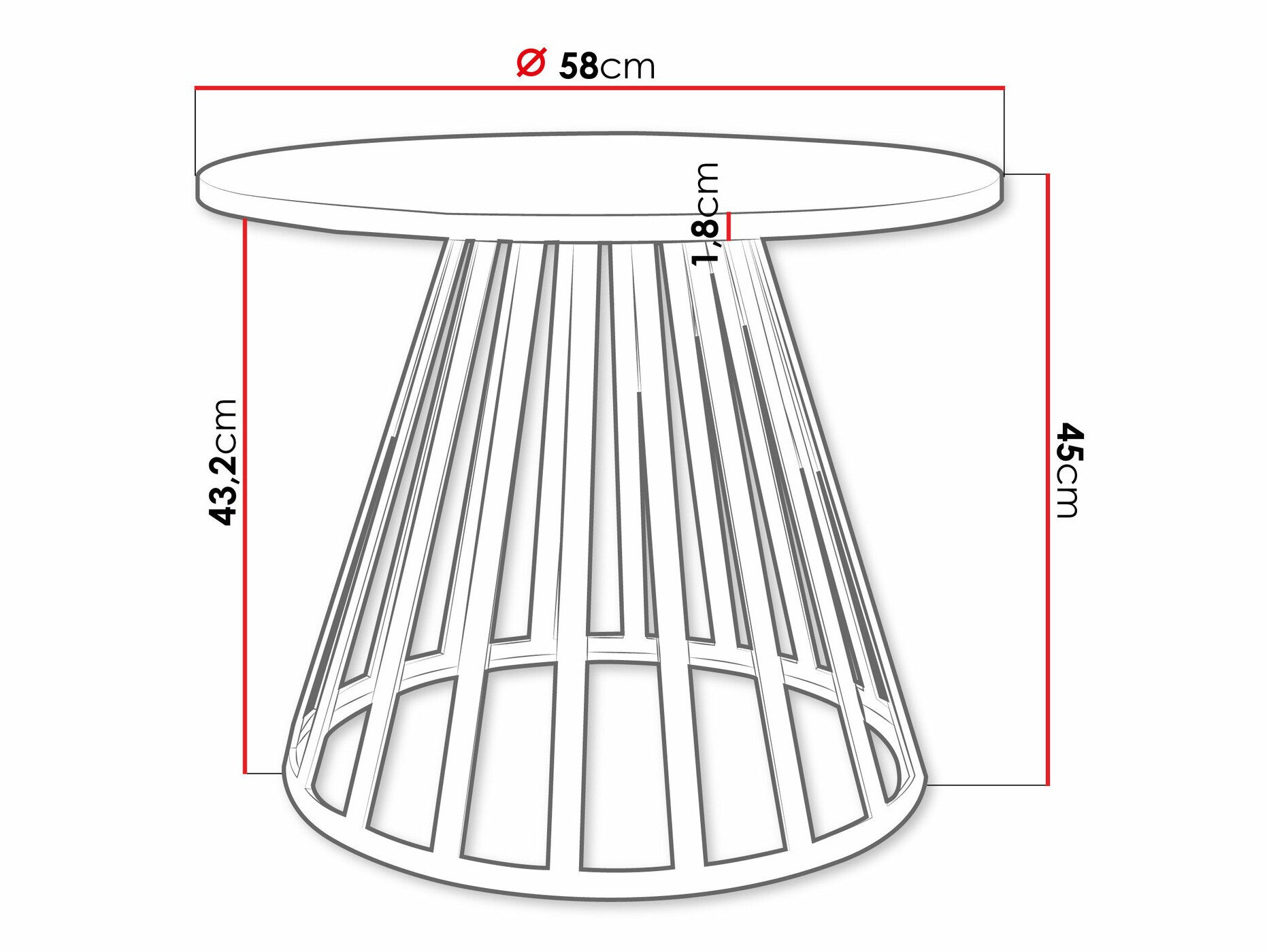Sofabord Oswego 130 (Sort marmor)