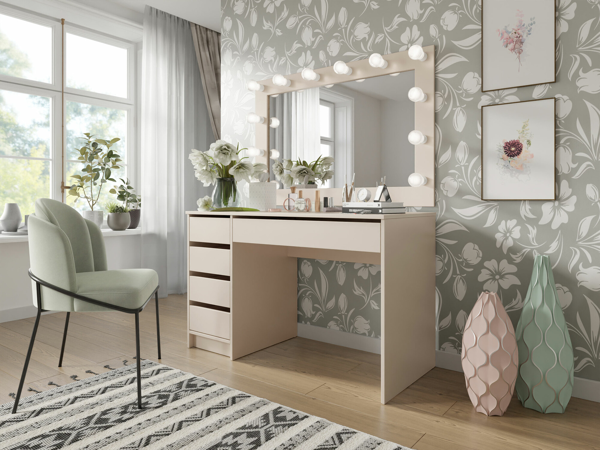 Skrivebord Comfivo Terros I (Beige)