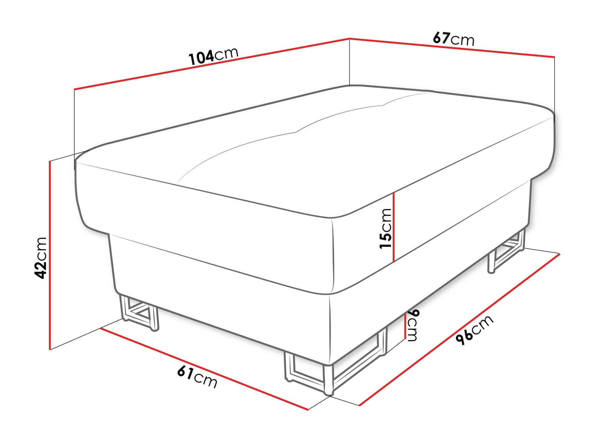 Polstret bænk Comfivo 238 (Magic Velvet 2216)
