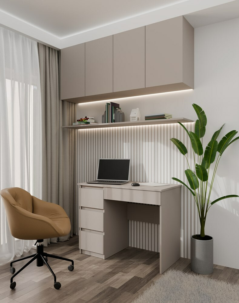 Skrivebord Elbvelu 108 (Grå)