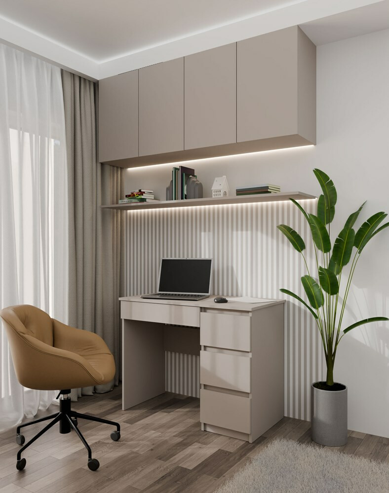 Skrivebord Elbvelu 108 (Grå)