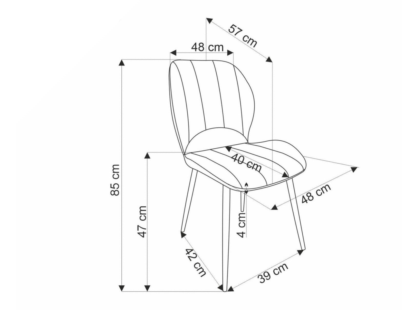 Stol Houston 1738 (Gul)