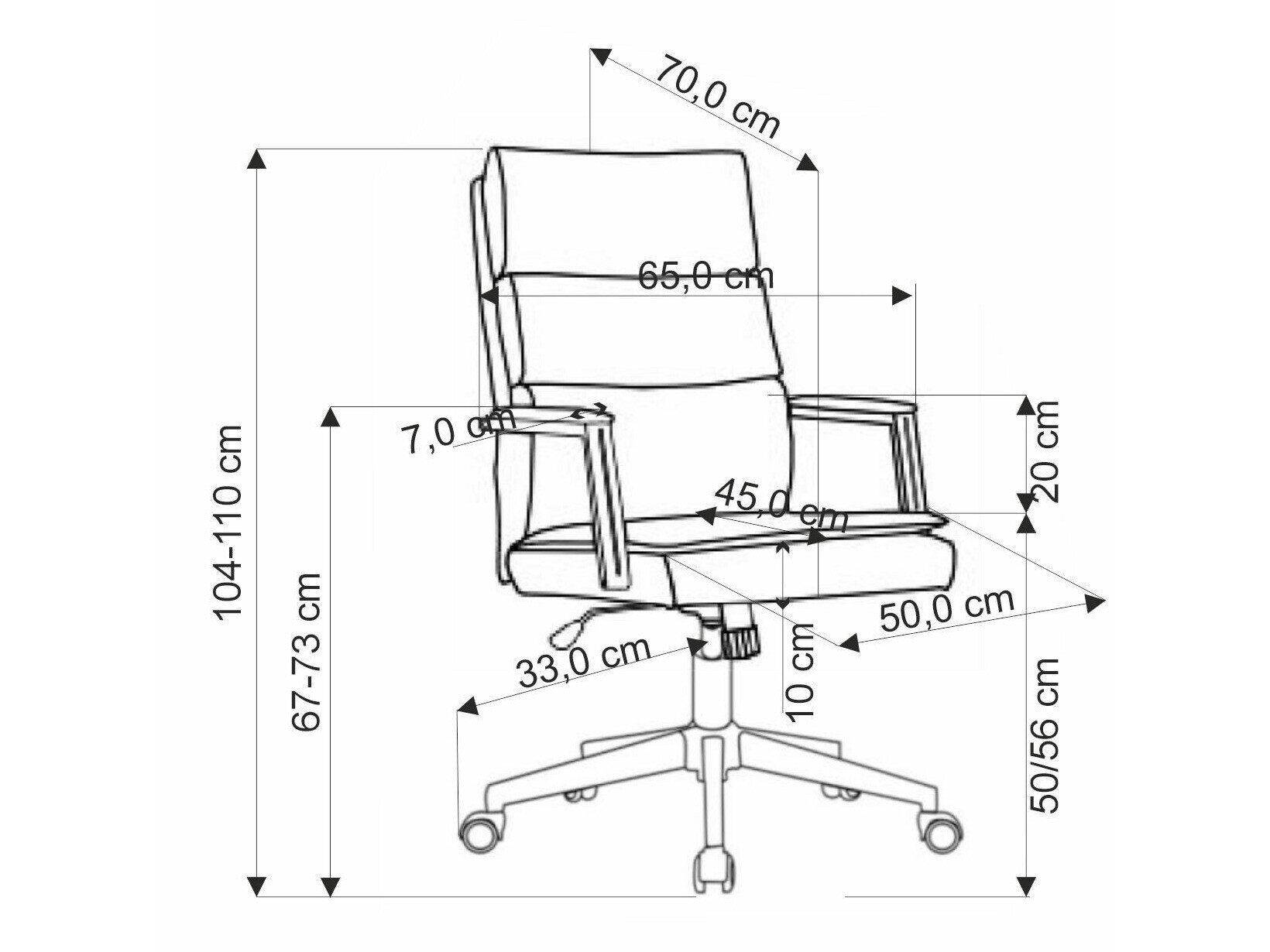 Kontorstol Houston 1834 (Beige)