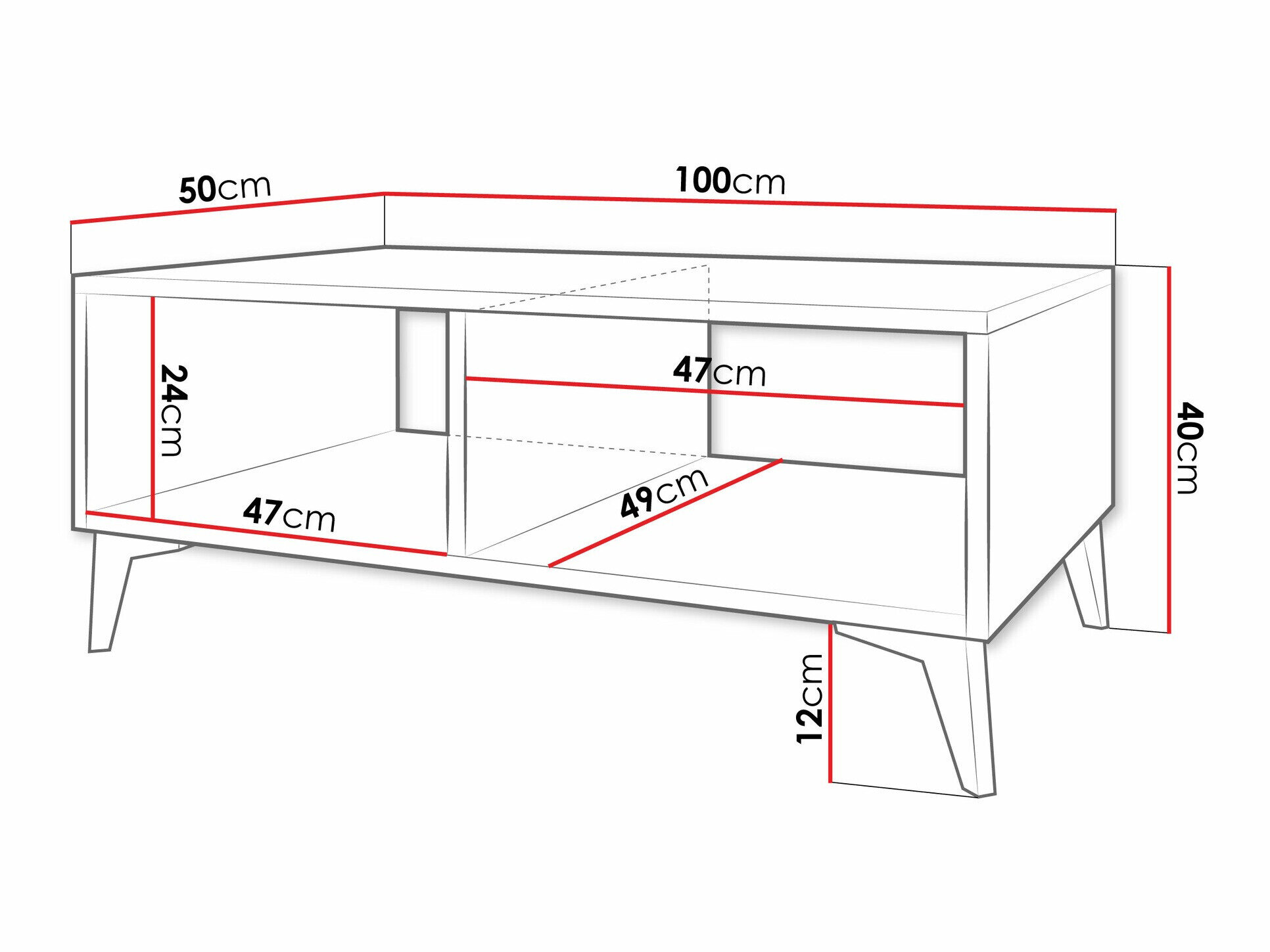 Sofabord Comfivo 492 (Hvid)
