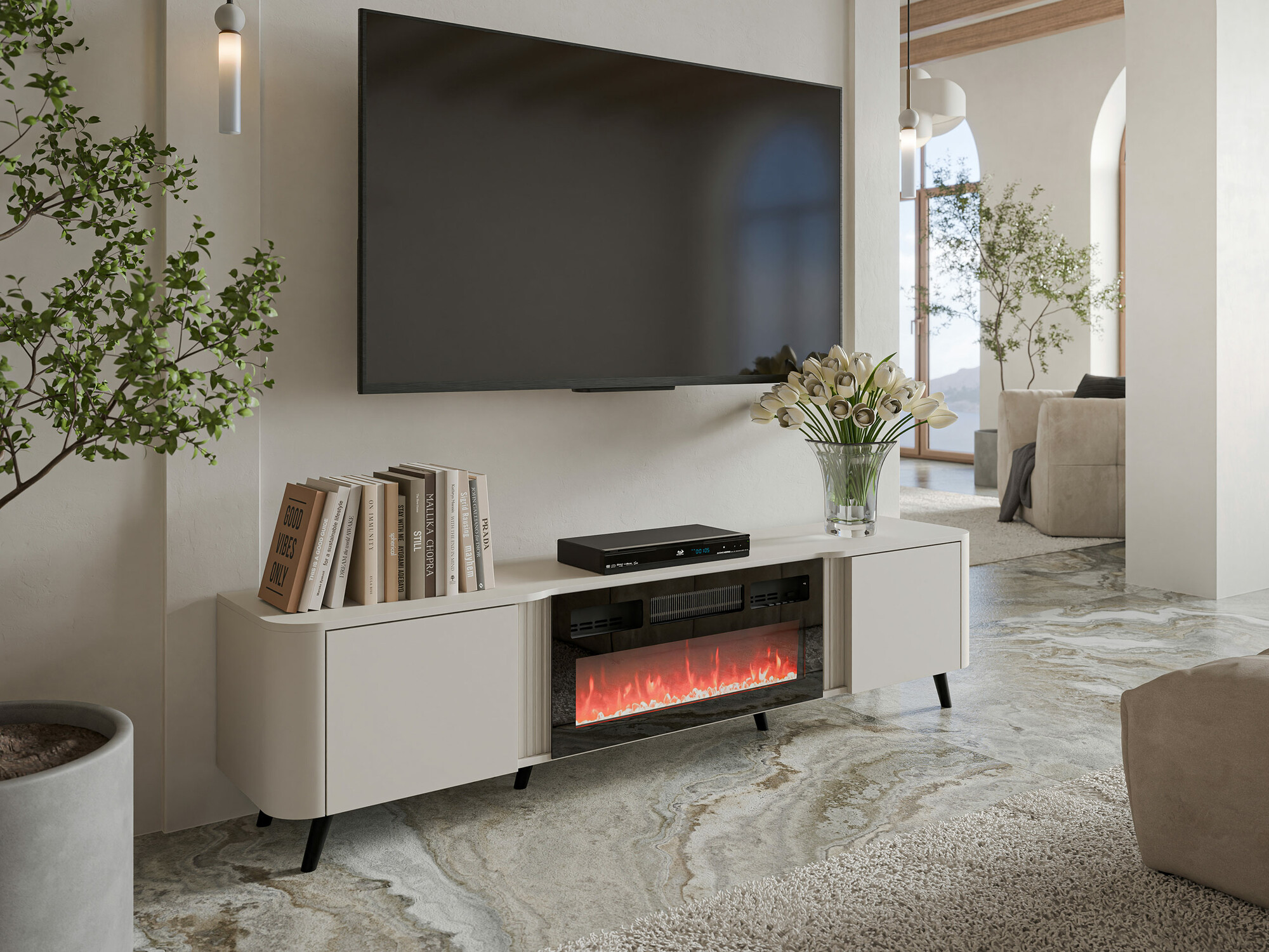 TV-bord Modus (Kashmir + Sort)