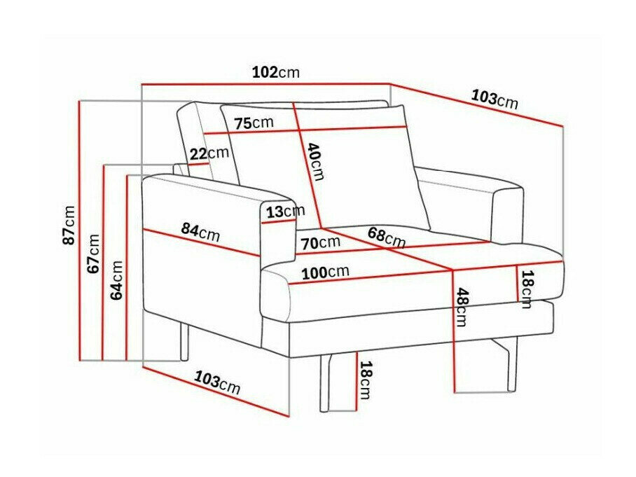 Lænestol Ophliva 102 (Loris 01)