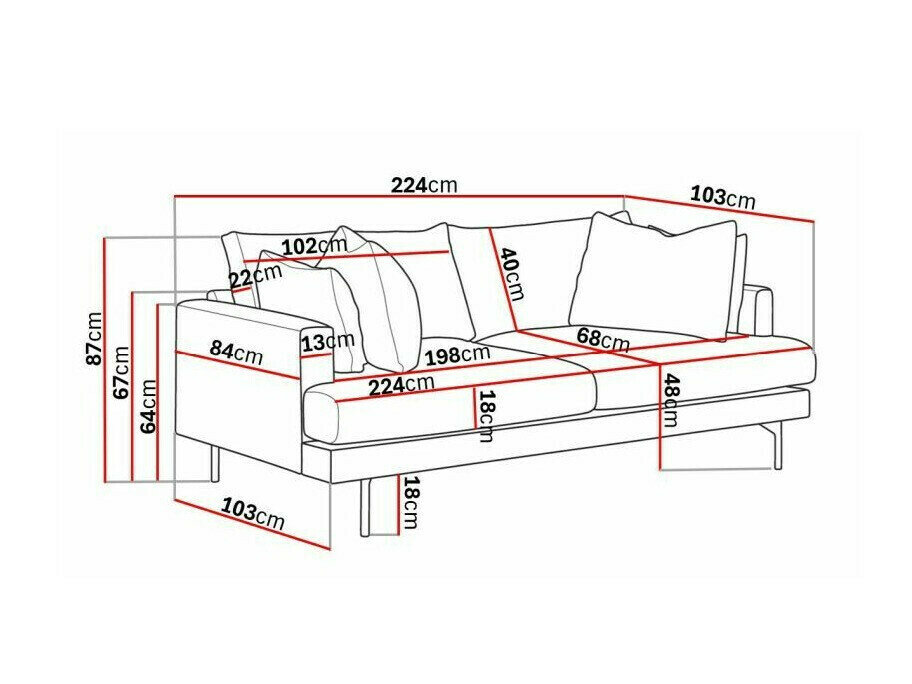 Sofa Ophliva 101 (Fjord 23)