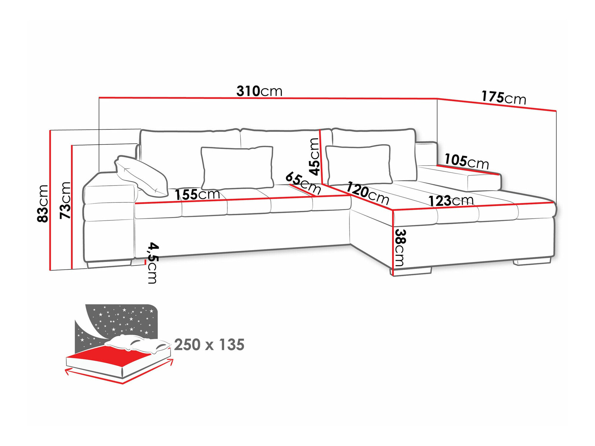 Hjørnesofa Comfivo 169 (Wave 09)