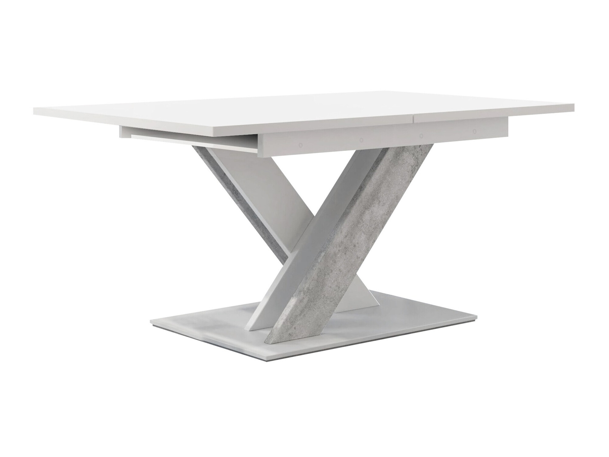 Bord Decium (Hvid + Beton)