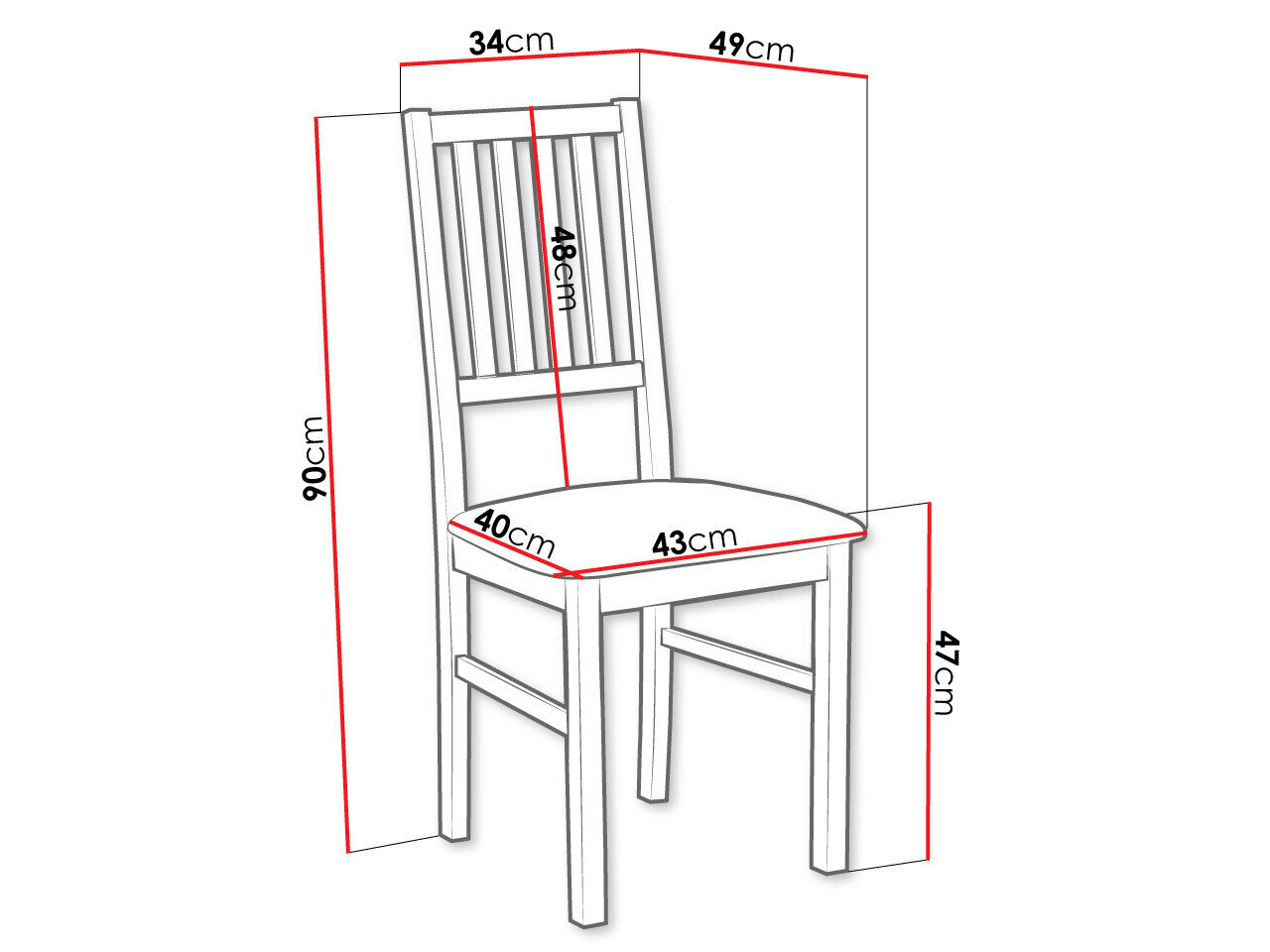 Stol Victorville 170 (Nød)