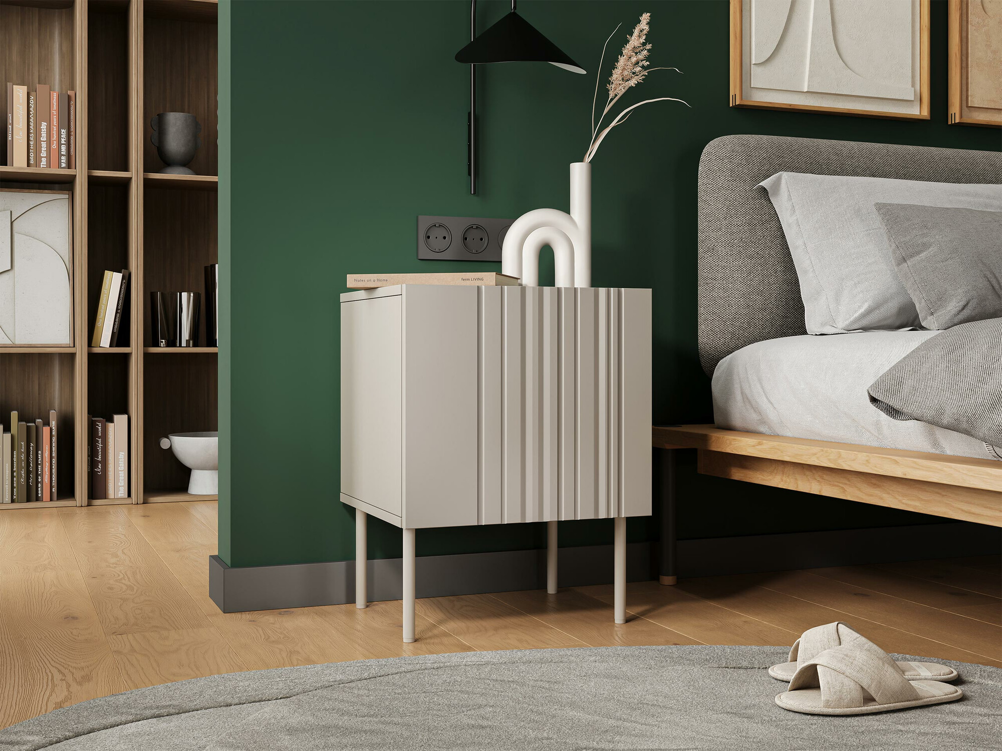 Sengebordsæt Evavese 104 (Beige)