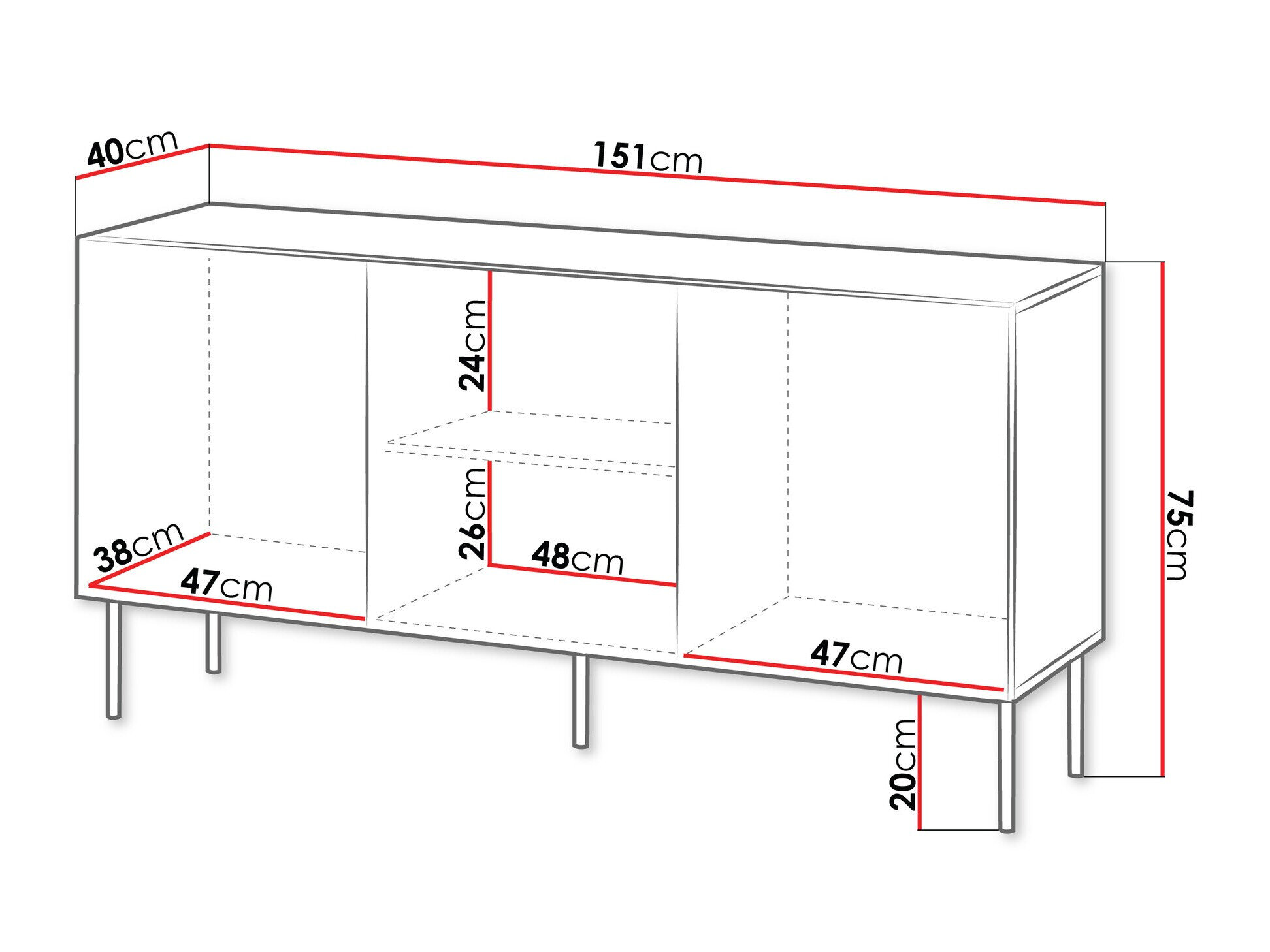 Skænk Evavese 100 (Beige)